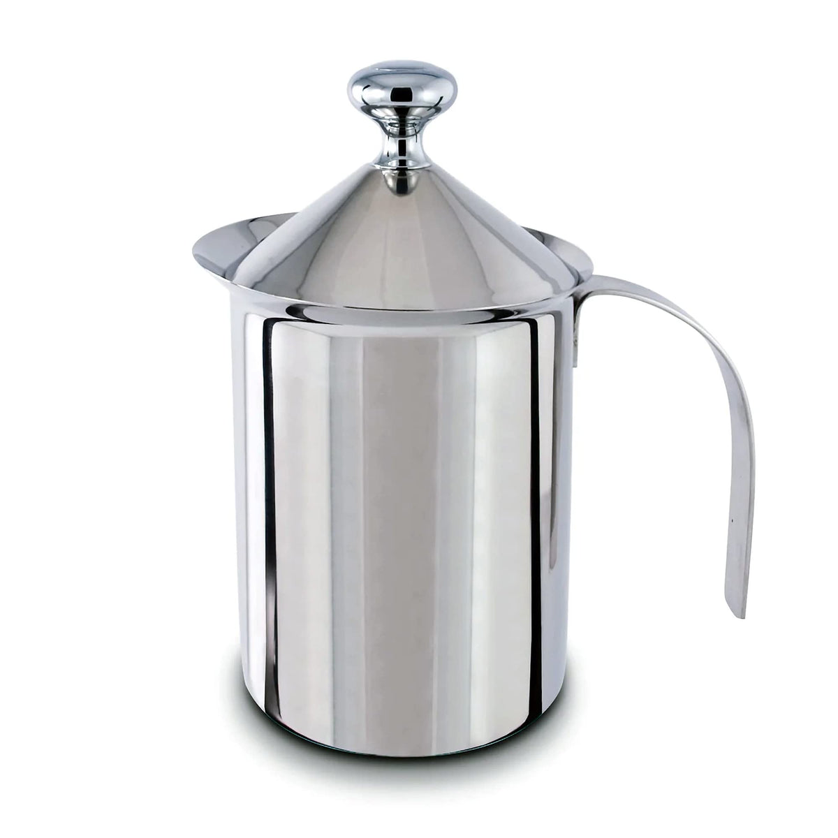 Cuisinox Polished Stainless Steel Hand Pump Cappuccino Milk Frother, 500Ml