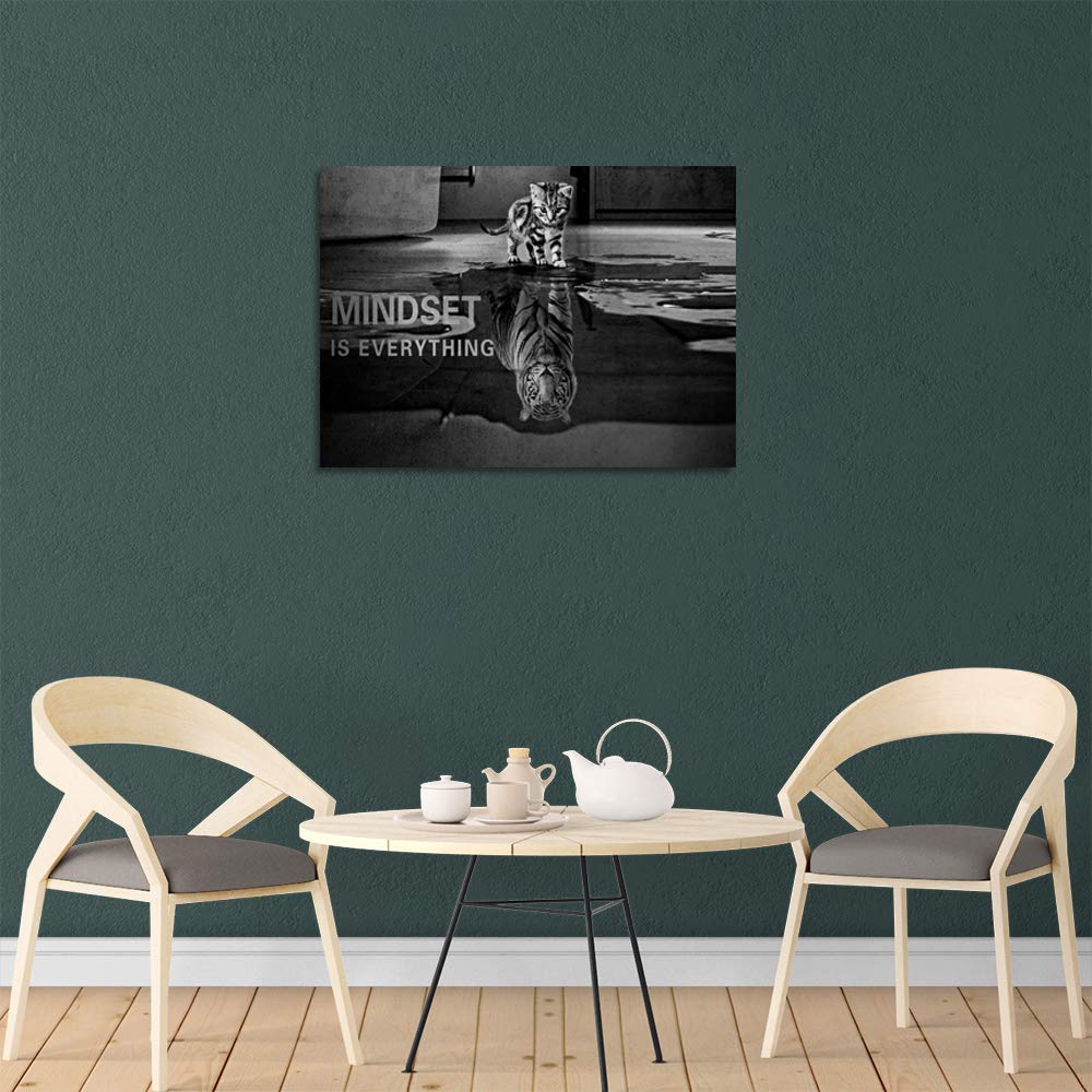 Motivational Canvas Wall Art Inspirational Entrepreneur Quotes Poster Print Wall Decor Artwork Painting Picture Framed Ready To