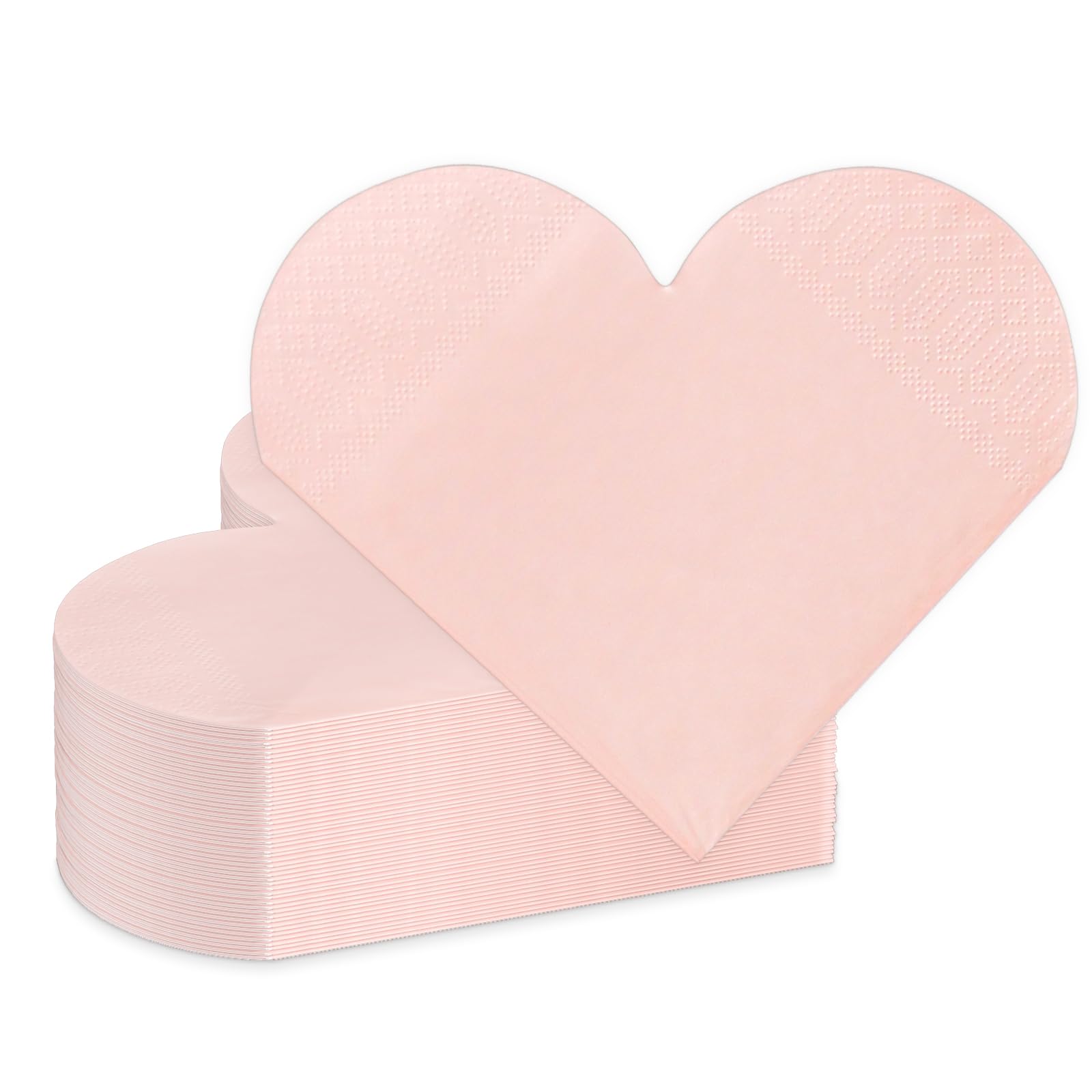 Valentine'S Day Party Supplies, Disposable Love Napkins Heart Shaped Napkins For Valentine'S Day Engagements Wedding Anniversari