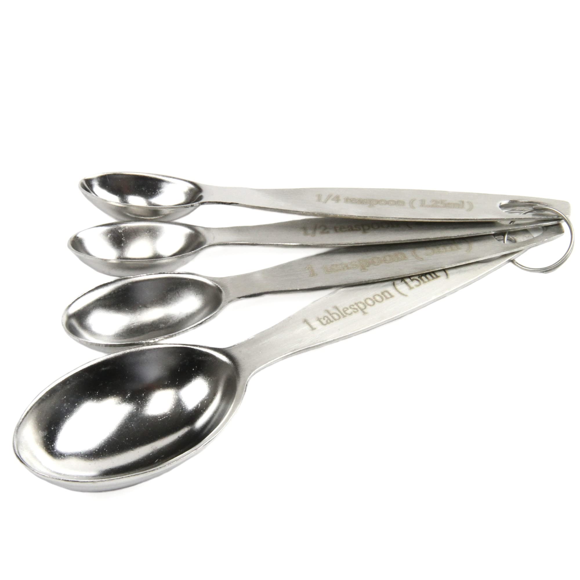 Chef Craft Oval Set Measuring Spoon, Multisize, Stainless Steel