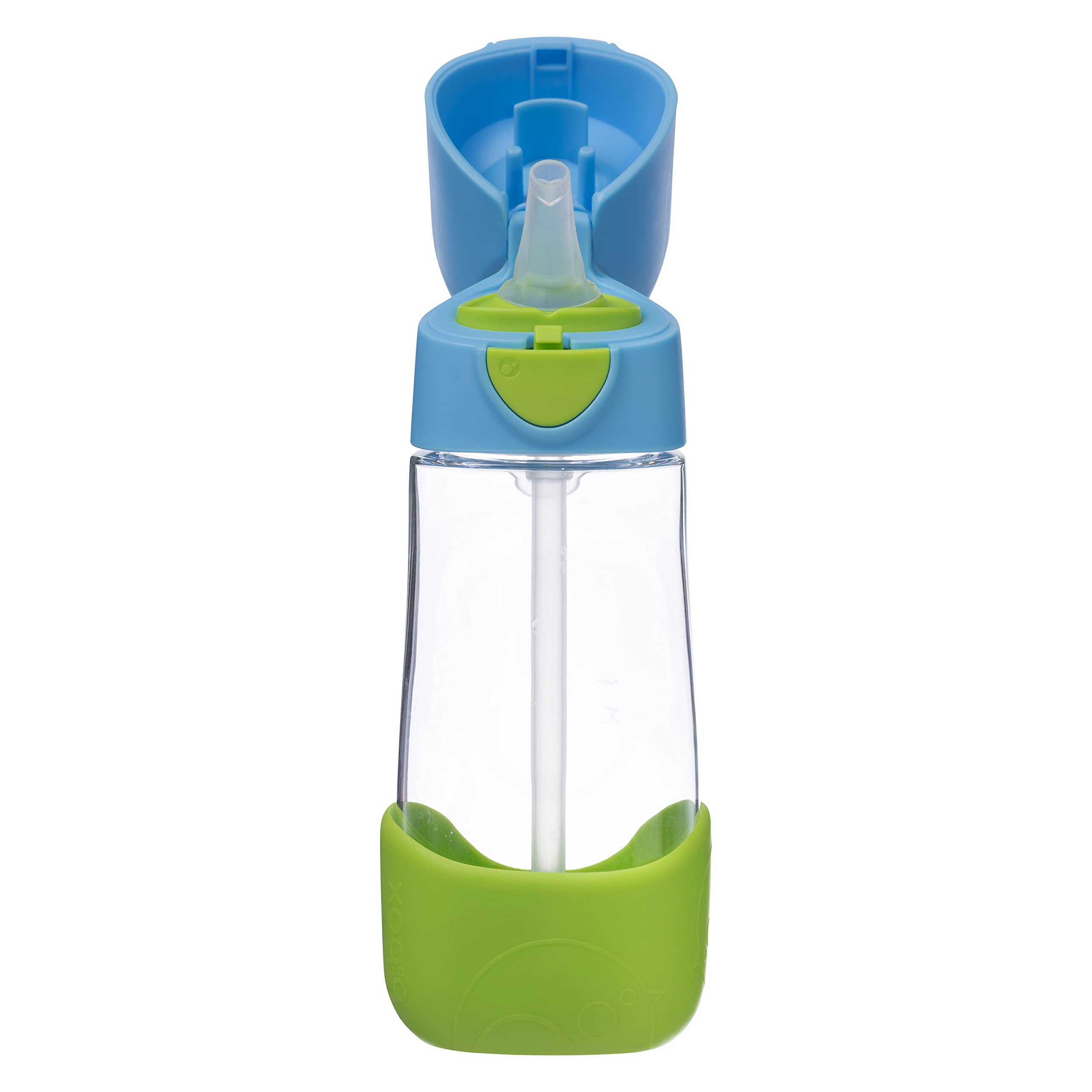 b.box 15oz Tritan Kids Water Bottle - Kids Water Bottle w/Straw for School, Sports, Daycare - Leakproof - Ergonomic Triangle Gri