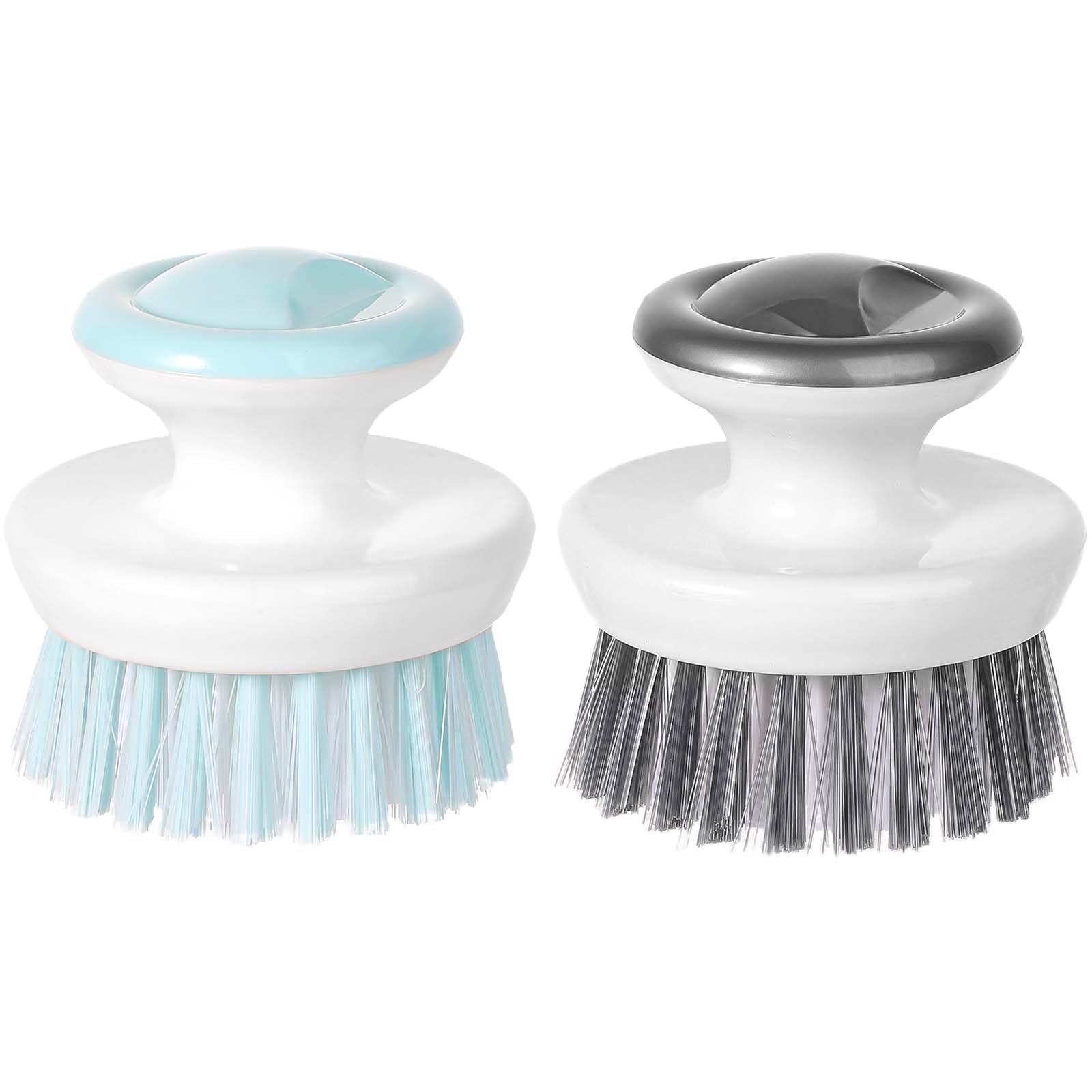 2Pcs Dish Brush With Handle, Multipurpose Dish Brush For Cleaning Kitchen Scrub Brushes Kitchen Wash Brush For Bowls Pots Pans (