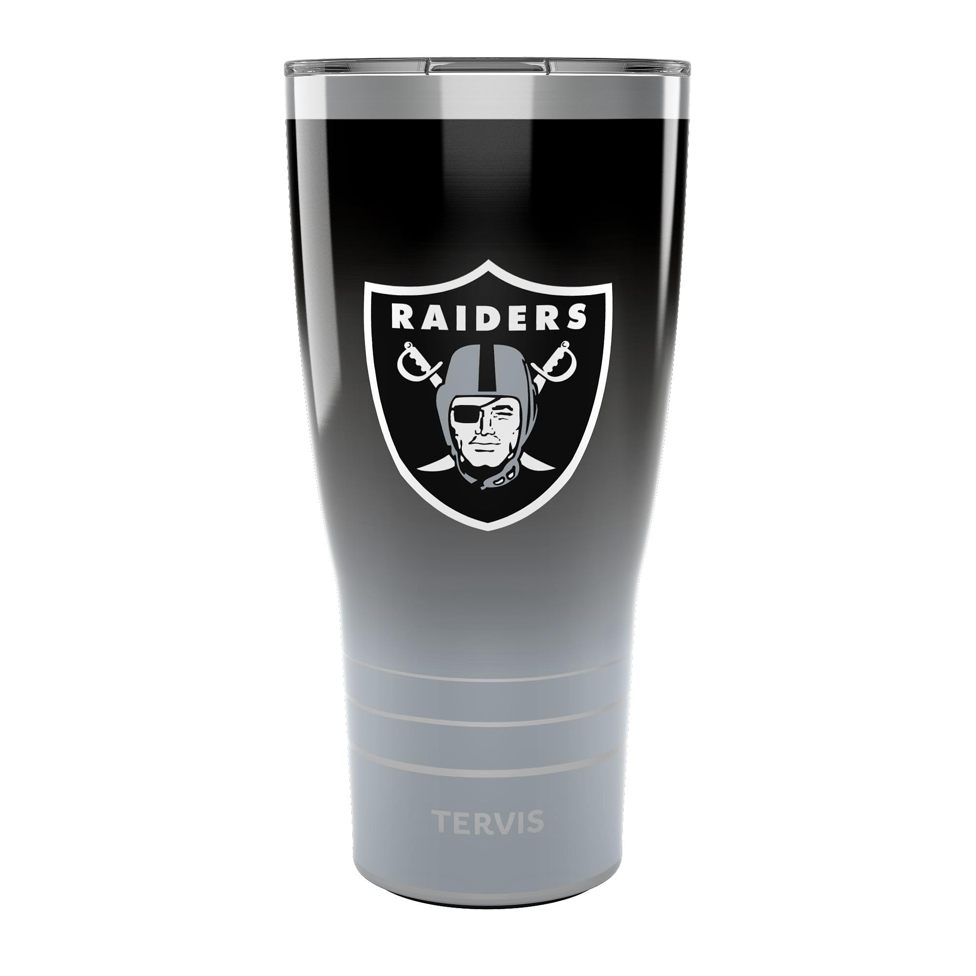 Tervis Traveler NFL Las Vegas Raiders  Ombre Triple Walled Insulated Tumbler Travel Cup Keeps Drinks Cold & Hot, 30oz, Stainles