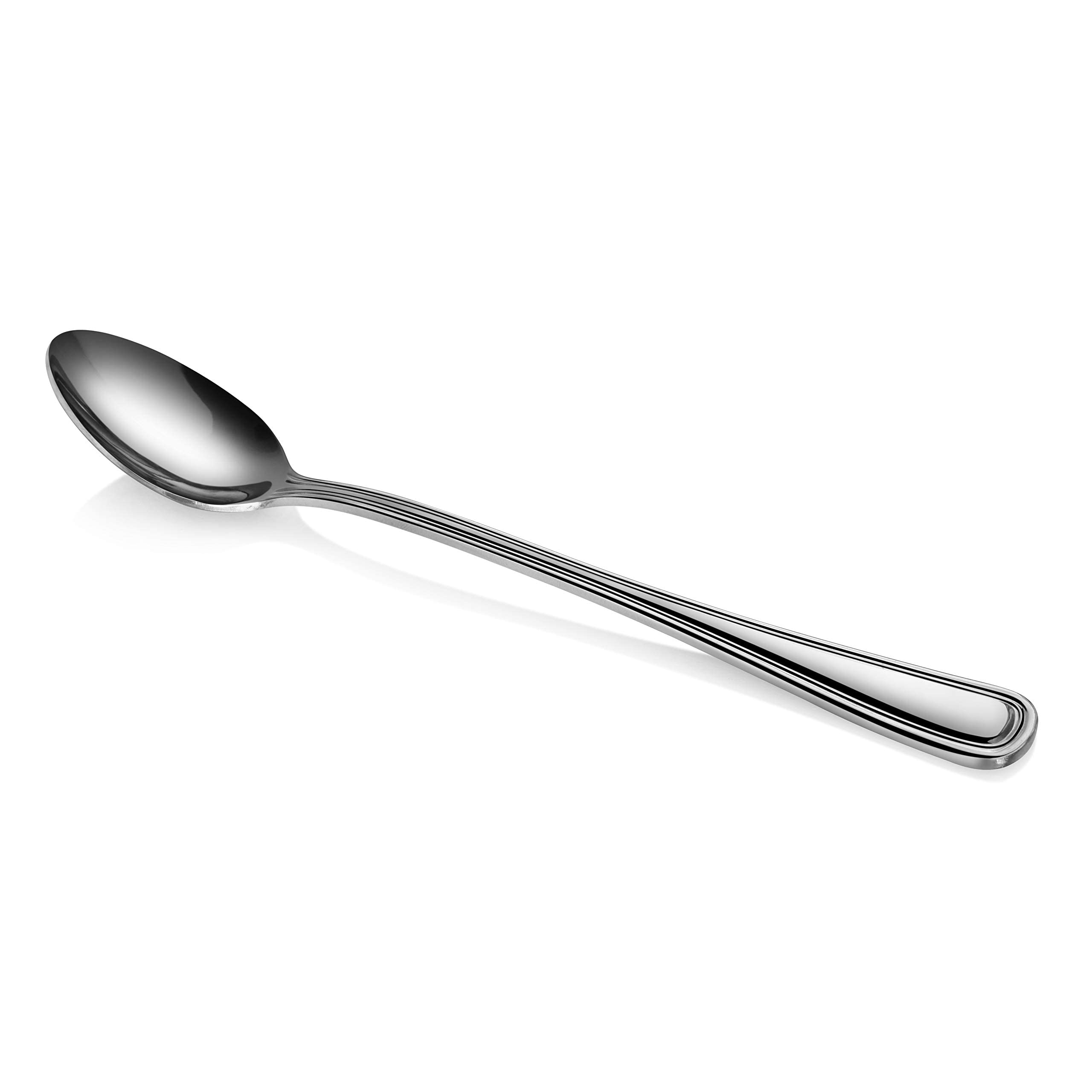New Star Foodservice 58222 Slimline Pattern, 18/0 Stainless Steel, Iced Tea Spoon, 7.5-Inch, Set Of 12