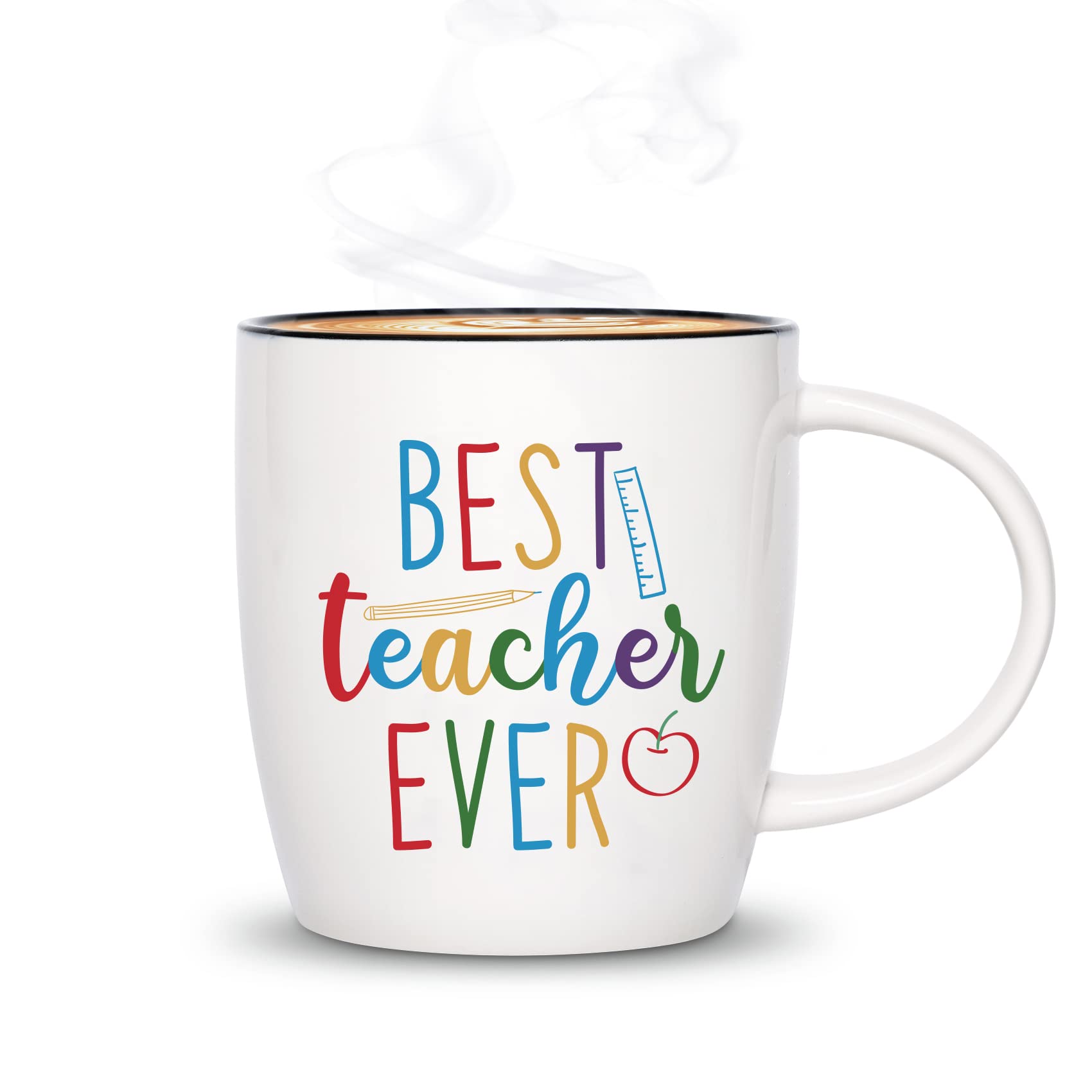 Caraknots Teacher Appreciation Gifts Best Teacher Ever Coffee Mug Teacher Gifts For Women Men Graduation End Of Year Thank You C