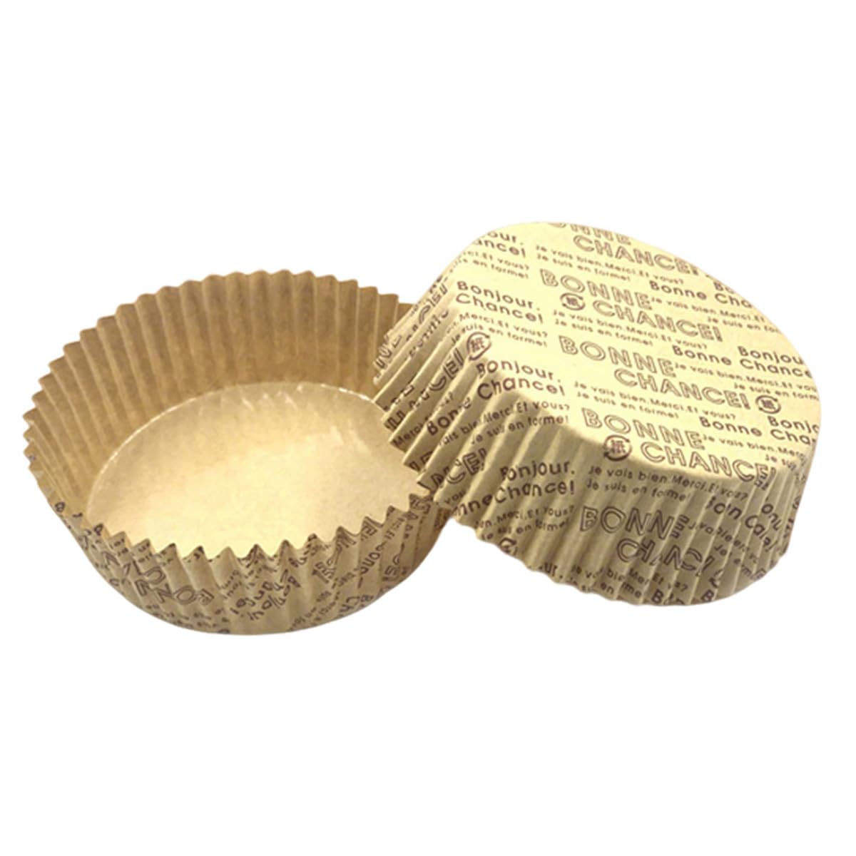 100 PCS Baking Cups Grease Proof Heat Resistant Paper Liners Round Boat Shape Food Safe Muffin Trays for Cupcakes Breads Party S