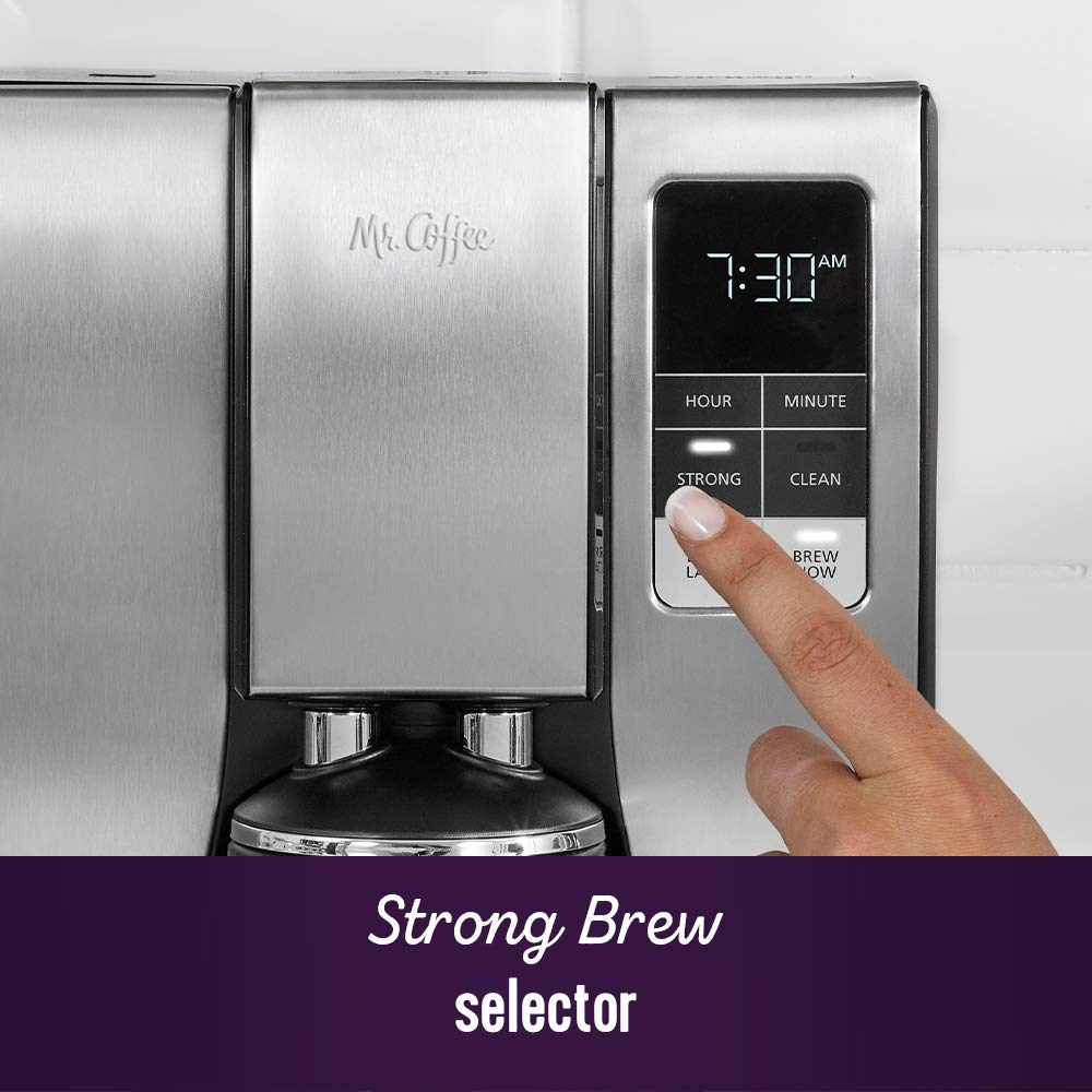 Mr. Coffee 10 Cup Thermal Programmable Coffeemaker, Stainless Steel, Model 2150023