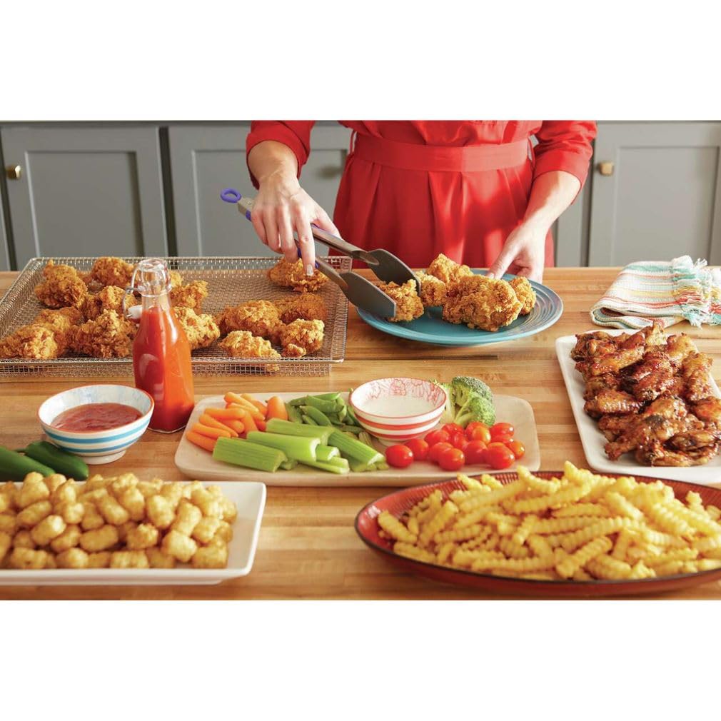 Frigidaire Airfrytray Ready Cook Oven Insert, Silver Basket: 18.4    X 15.3    X 0.8   , Rack: 24.1    X 15.3   , 15.2 Ounces -