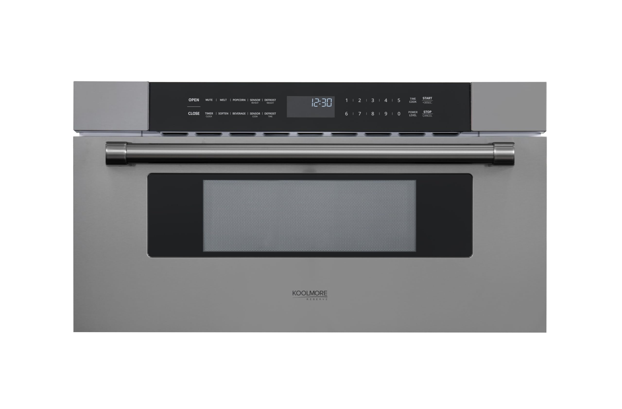 KoolMore Reserve 30 in. 1.2 cu. ft. Microwave Drawer with 10 Power Levels, Sensor Cooking, Melt, Defrost, Bake, Roast, Broil, Ti