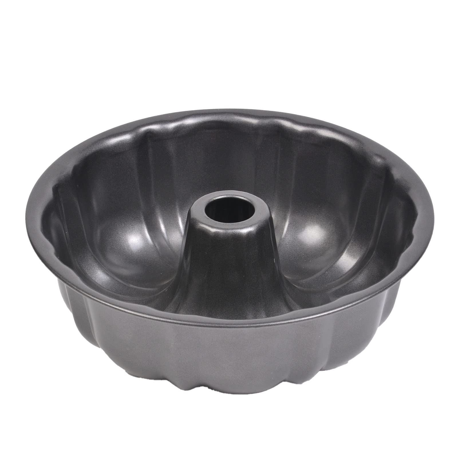 Cake Pan, 12 Cup Premium Fluted Cake Pan For Baking, 10In Non-Stick Cake Pan, Heavy Duty Carbon Steel Tube Pan Baking Mold