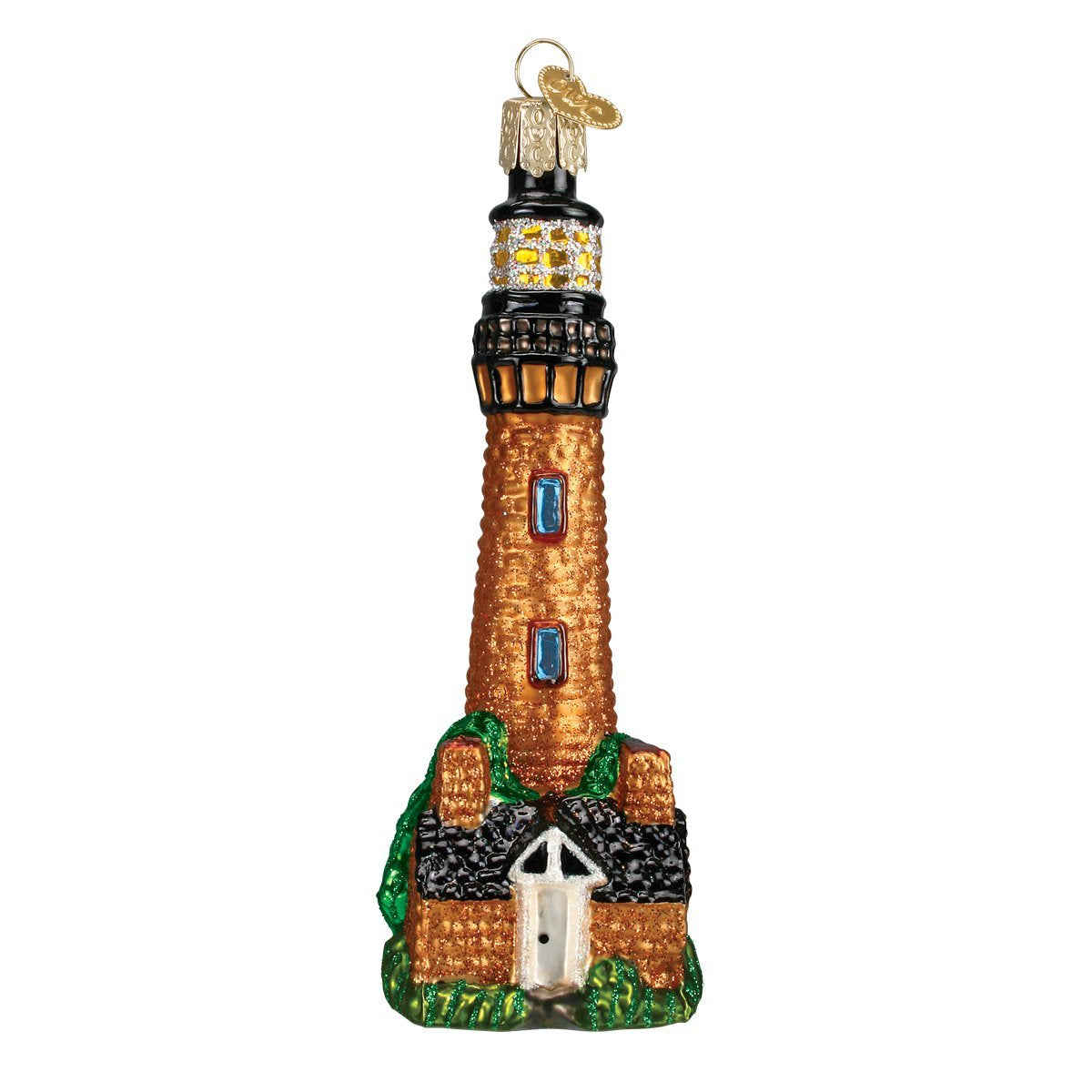 Old World Christmas Collection Glass Blown Ornaments for Christmas Tree Currituck Lighthouse