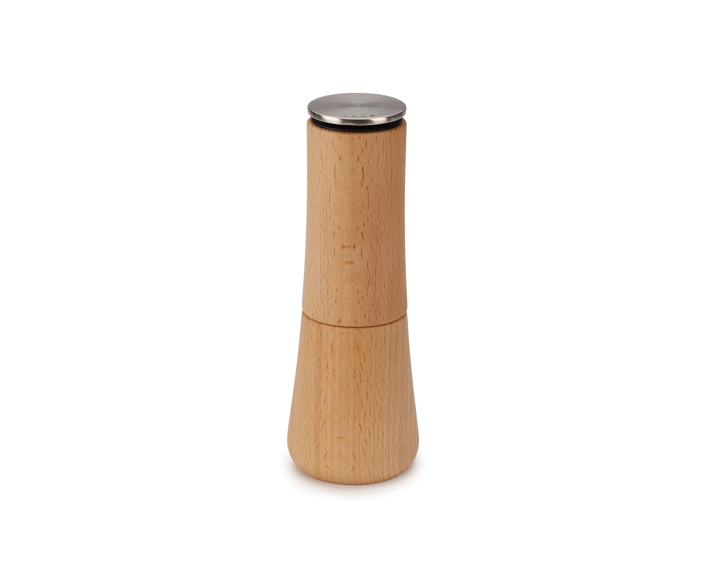 Joseph Joseph 20190 Milltop Wood Non-Spill Kitchen Pepper Mill, Wood