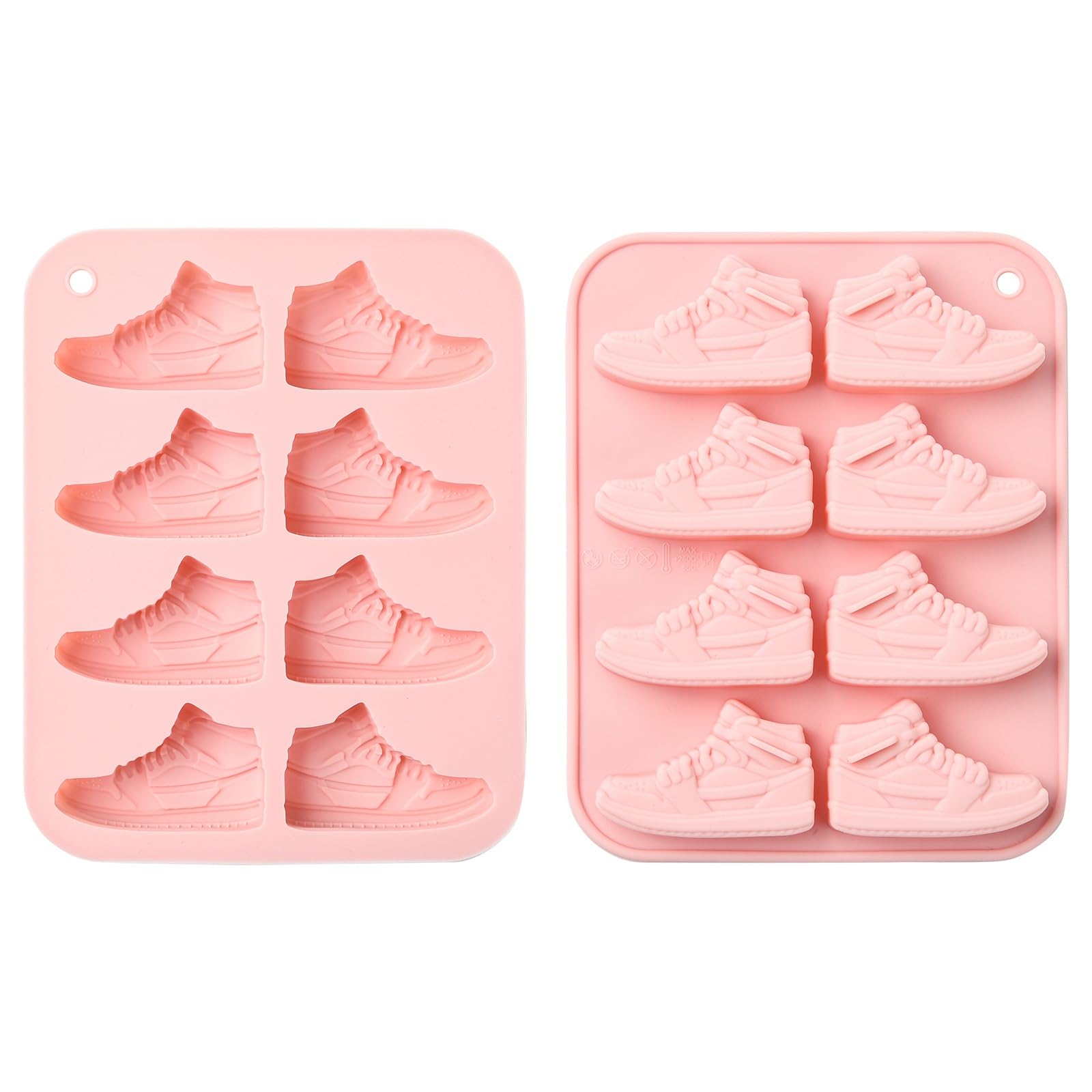 UR URLIFEHALL 2 pcs Sneaker Silicone Molds Sports Shoes Shaped Fondant Molds for Cake Decoration Chocolate Baking Cookies Soap C