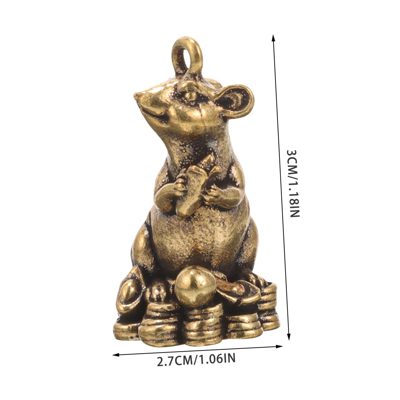 Yardenfun Car Decor key Car Keychain Mouse Jewelry Charms Rat Pendant Charm Car Key Chain Pendants Hanging Rat Pendant Bag Ornam