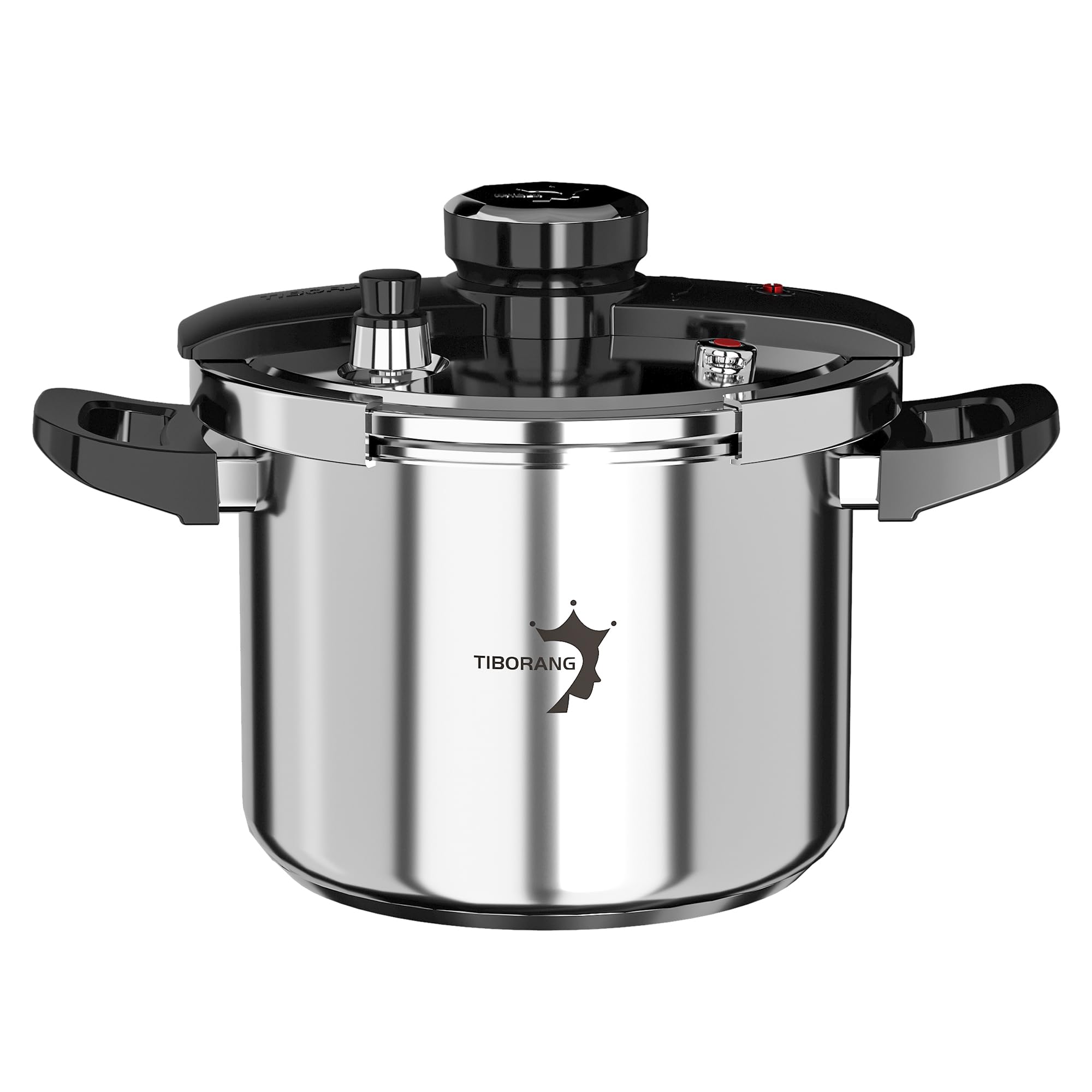 TIBORANG 8.5 QT Stainless Steel Pressure Cooker, Family Size for 35 People