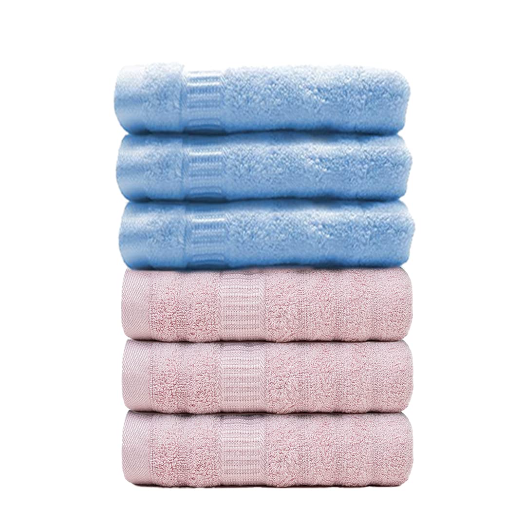 Mush Bamboo Hand Towels Set Of 6 | 100% Bamboo Gym Towel For Men/Women Workout | Ultra Soft, Absorbent & Quick Dry Towel For Gym
