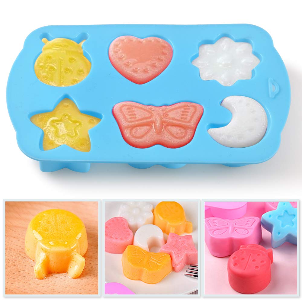 Newk Insects Silicone Candy mold  4 Packs 6- Cavity Animal Butterfly Moon Star 3D Bakeware Mold  Nonstick Food Grade Mold for Candies  Chocolate  Ice Cube  Resin Craft