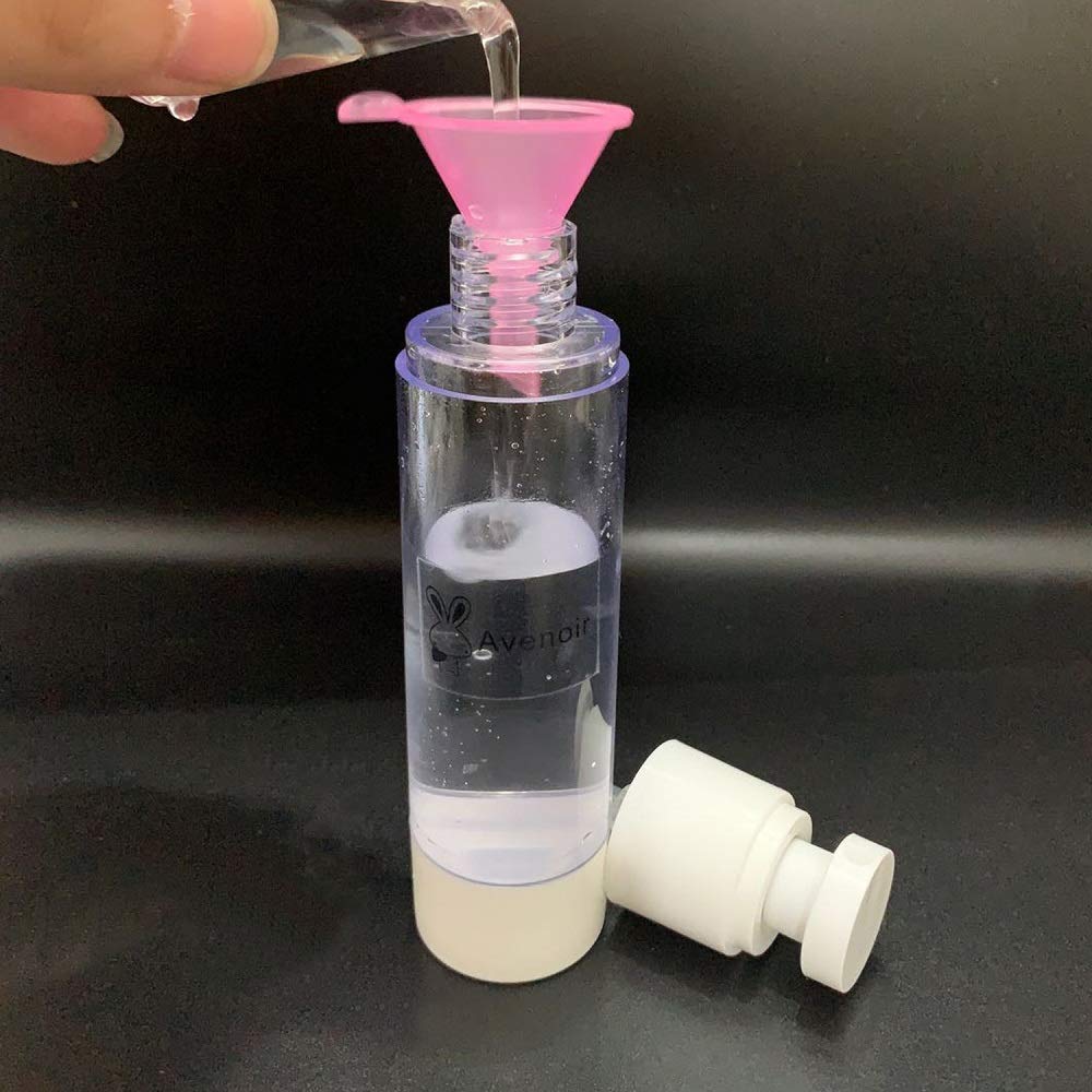 Refillable Cosmetic Containers Funnels  Funnels for Filling Bottles of Lotion  Water  Essential Oils  Lotions  Shampoo  Conditions  Cleaning Products  Pink  Clear  Blue