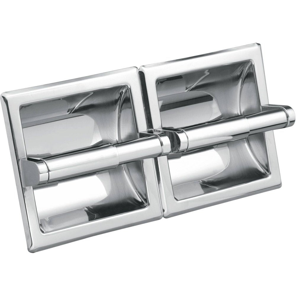 Moen 5577 Donner Hotel And Motel Double Recessed Paper Holder, Chrome