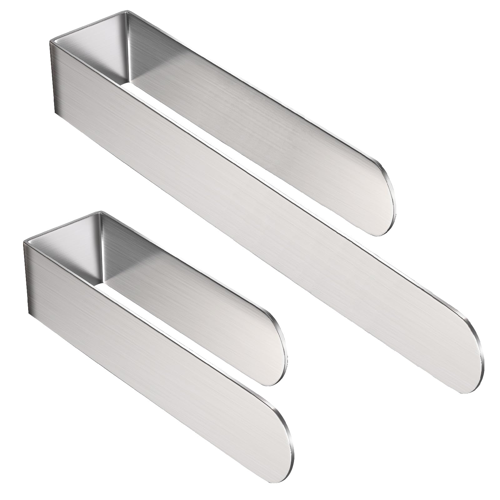 HUFEEOH Adhesive Hand Towel Holder, 8 Inch Sticky Towel Bar and 14 Inch Towel Holder Wall Mounted, Stainless Steel Kitchen Towel