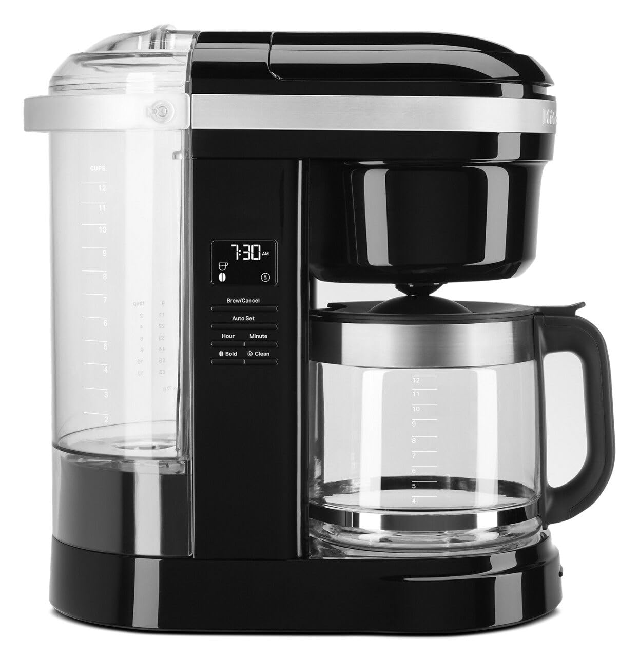 Kitchenaid Kcm1208Ob Drip Spiral Showerhead Coffee Maker, 12 Cup, 7.17''D X 13.4''W X 14.34''H, Onyx Black