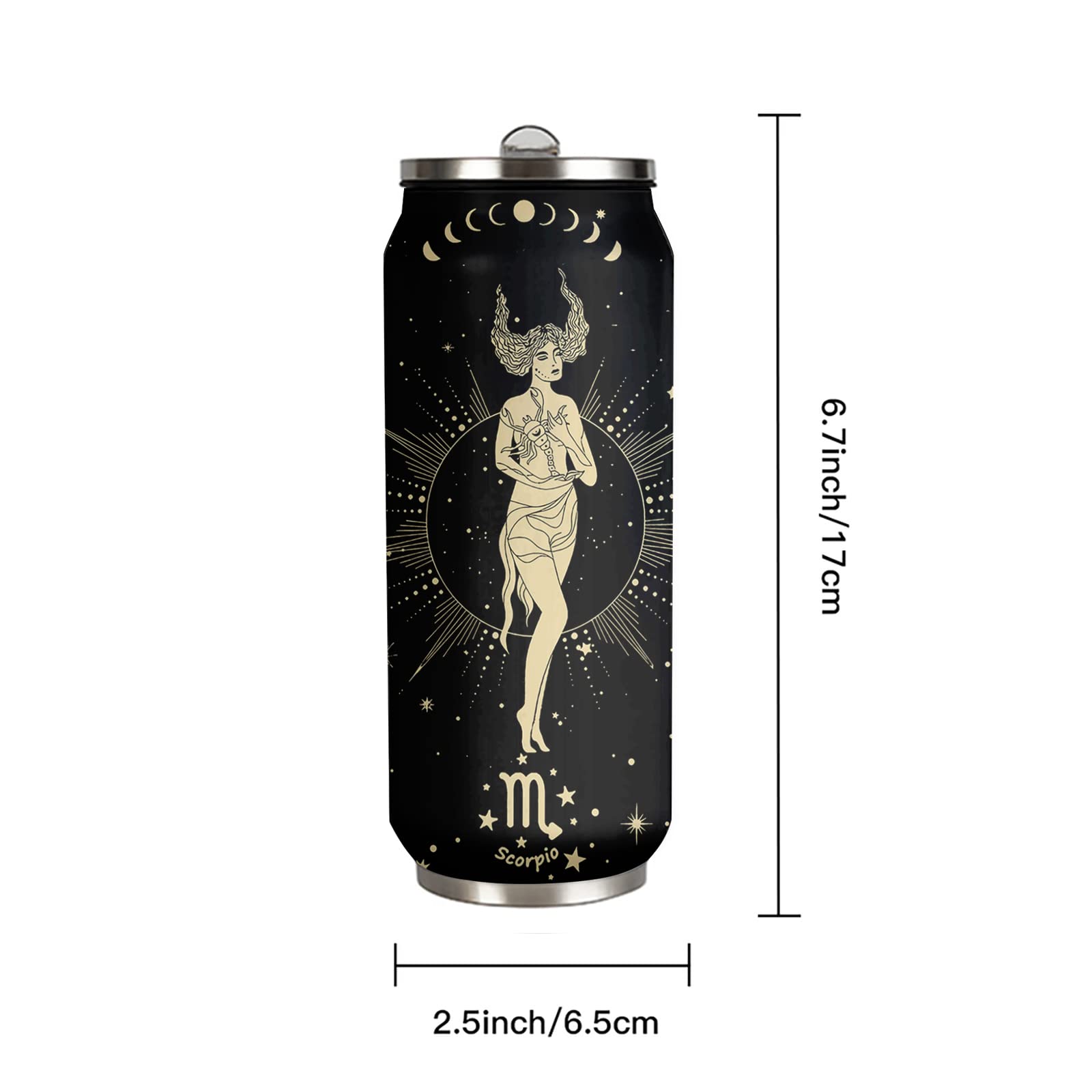Tatamonkey Scorpio Constellation Tumbler Zodiac Mens Womens Stainless Steel Tumblers Astrology Fans Birthday Gifts Coffee Sublim