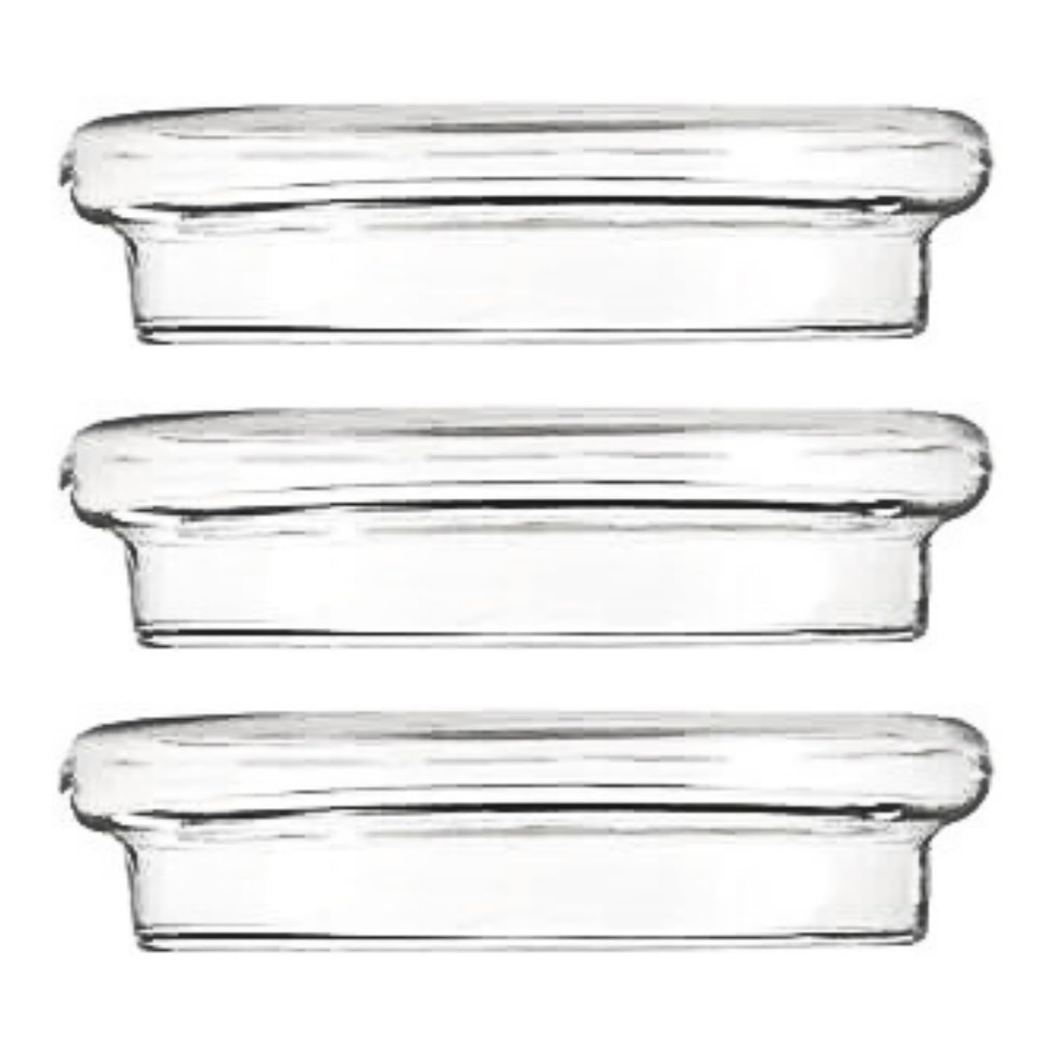 3 Pack Clear and Durable Wall Glass Coffee Mug Lids | Insulated Heat Proof Glass Tea Cup Lid | Fits Most Standard Cups| Perfect 