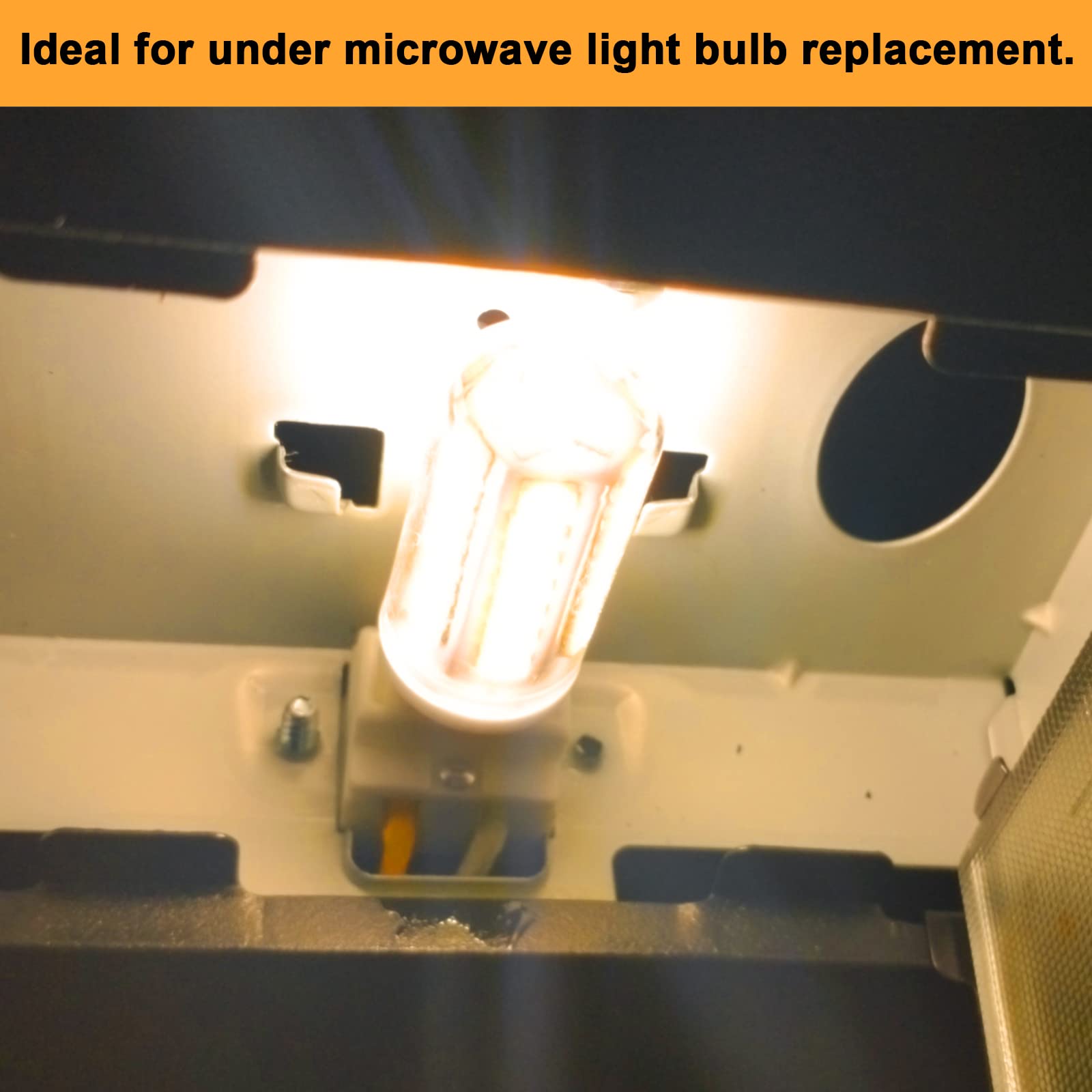 G8 Led Bulb Dimmable For Ge Microwave Oven, 120V 50W Kitchen Over Stove Light/Surface Light Bulb For Ge Over The Range Microwave