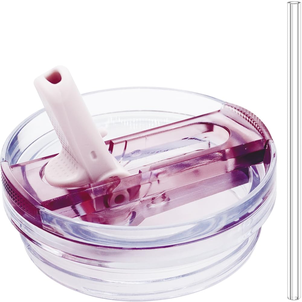 Dreamfocus 40 oz Leak Proof Flip Straw Lid Replacement for Stanley 40 oz Quencher H2.0 and ProTour Tumbler
