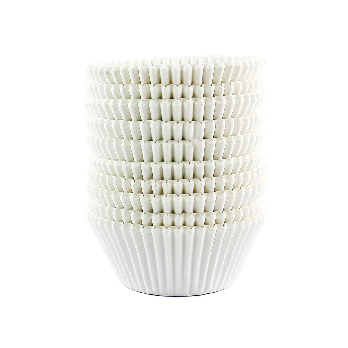 Warmparty Baking Cups Cupcake Liners, Standard Sized, 300 Count (White)