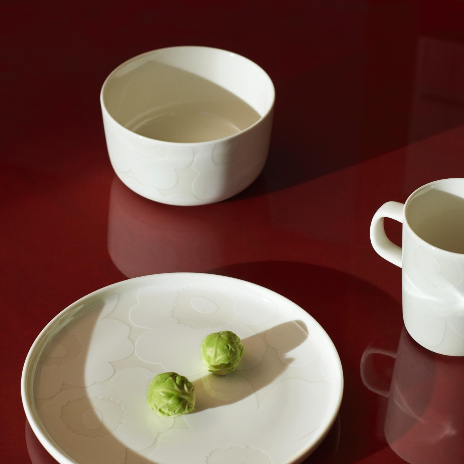 Marimekko Oiva Unikko Mug - Refine Your Kitchen D  Cor With Our Iconic White Stoneware - Stylish Porcelain Coffee Mugs To Elevat