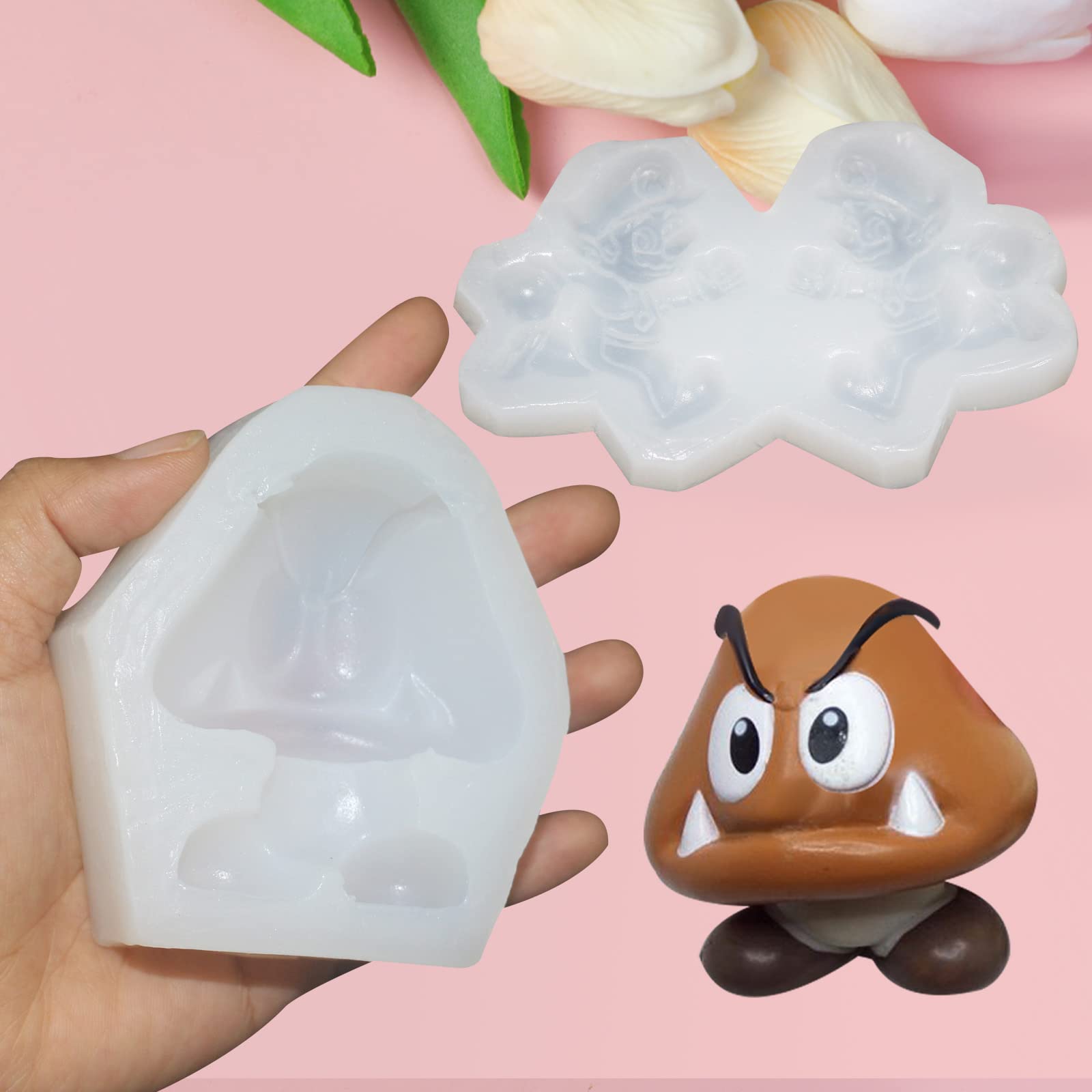 Yedadone Silicone Fondant Mold Set - 3 Pieces, Large, Clear, C03 for Cake Decorating & Chocolate Making