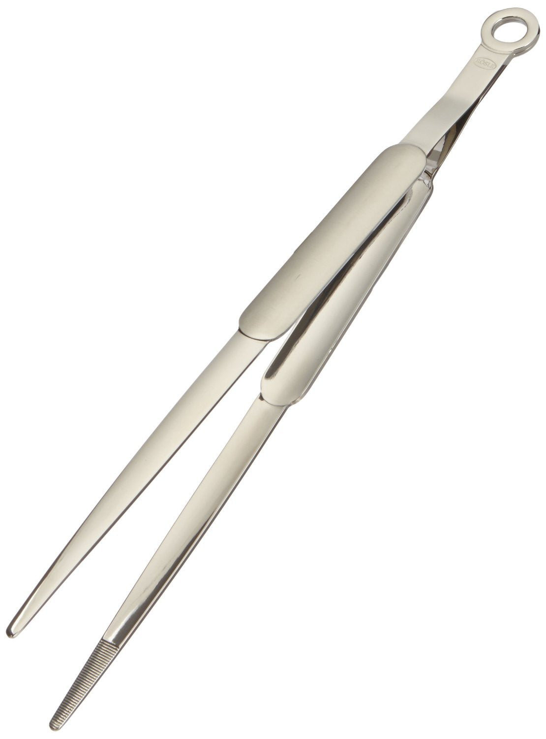 Rsle Stainless Steel Fine Tongs, 12.2inch,Silver