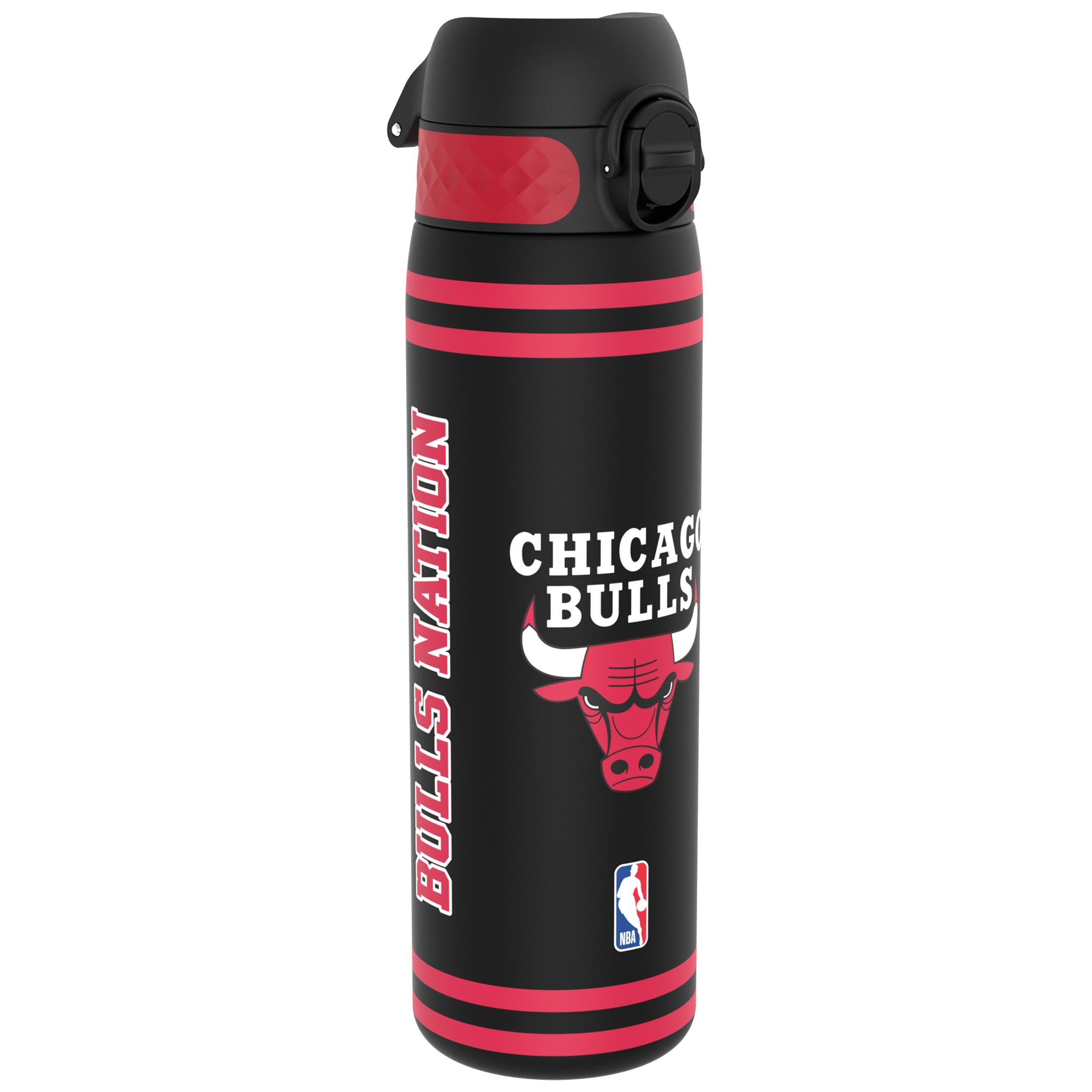 Ion8 NBA Chicago Bulls Varsity Series Water Bottle, 500ml/18oz
