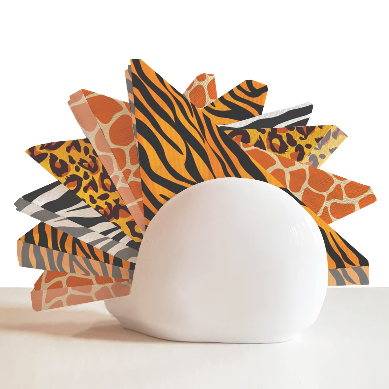 Jungle Safari Animal Print Party Disposable Napkins, Paper Napkins For Birthday Party, Baby Shower And Jungle Safari Themed Part