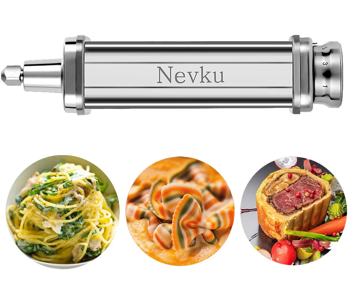 Pasta Roller Sheet Attachment For Kitchenaid Stand Mixer, Stainless Steel Pasta Maker Accessory Machine