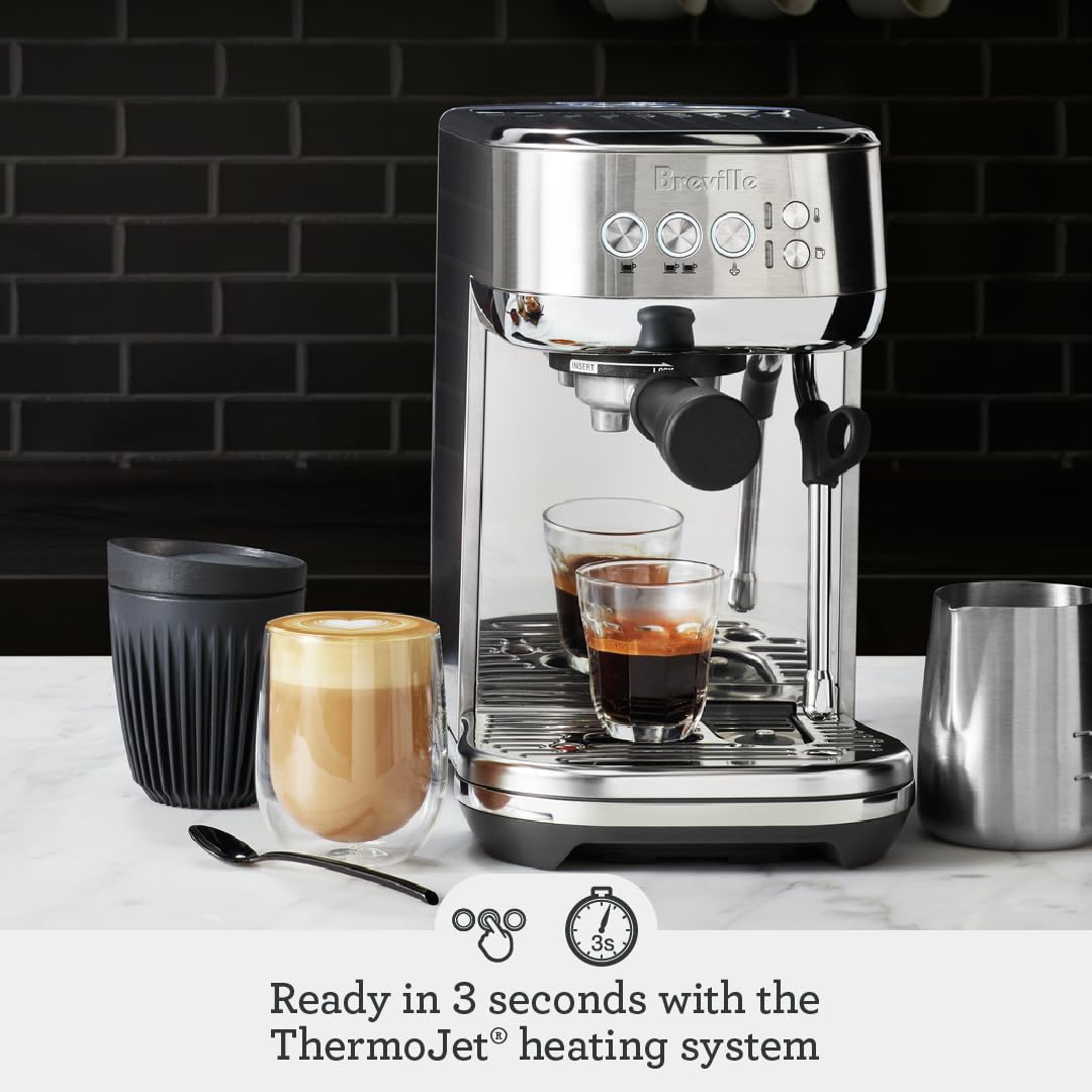 Breville the Bambino Plus Espresso Machine with Auto Milk Frother, Espresso Maker with Seconds Heat Up, Cappuccino & Latte Machi
