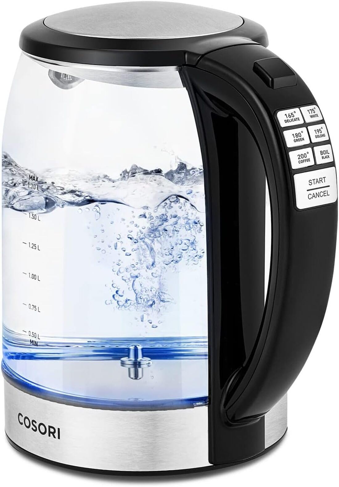 COSORI Electric Kettle Temperature Control with 6 Presets, 60min Keep Warm 1.7L Electric Tea Kettle & Hot Water Boiler, 304 Stai