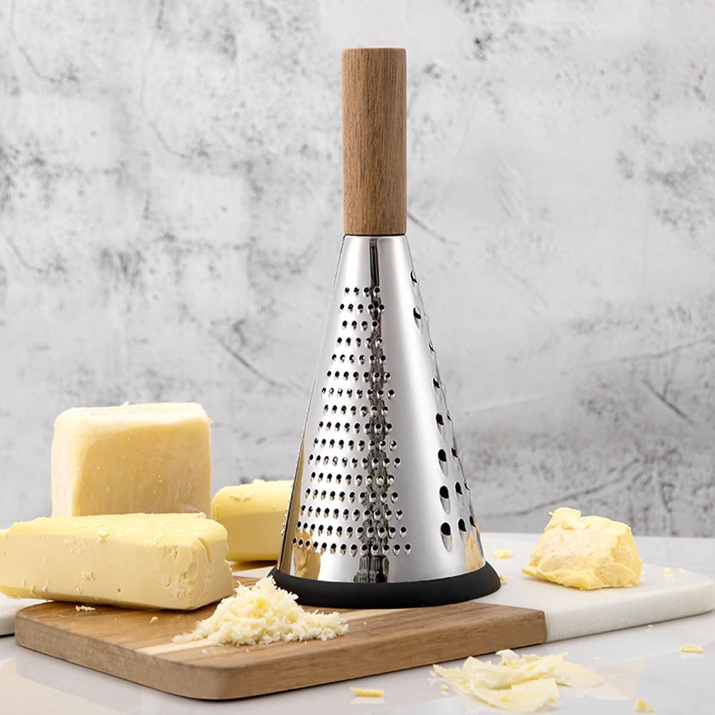 Offsch Kitchen Grater Potato Grater Fruit Chopper Home Tools Cheese Grater Vegetable Stripper Handle Cheese Graters Cone-Shaped