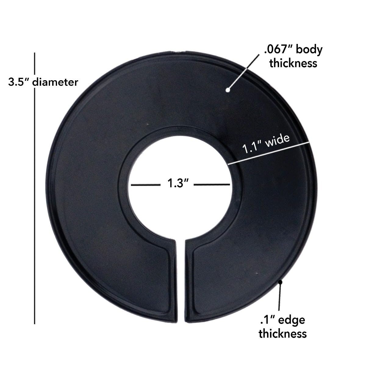 Clothes Rack Size Rounds Nahanco Cbwkit3, Black Round Clothing Rack Size Dividers, White Print ...