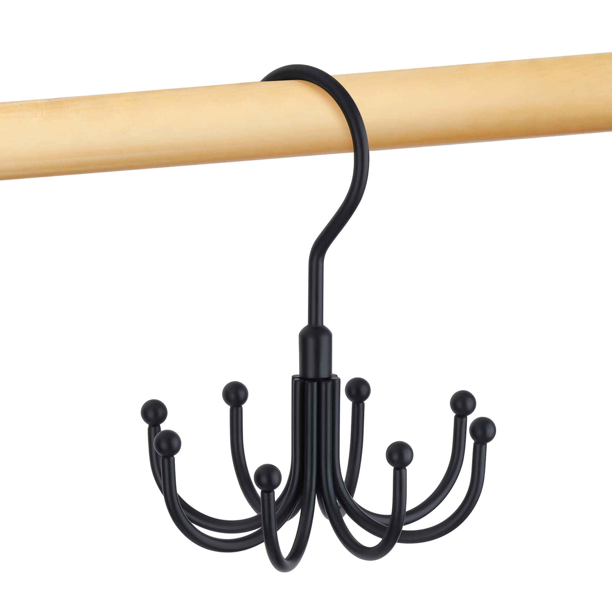 Omhomety Belt Hanger, Rotatable Belt Organizer For Closet, Accessories Rack, Space Saving Hanging Holder Storage Hook For Belt,