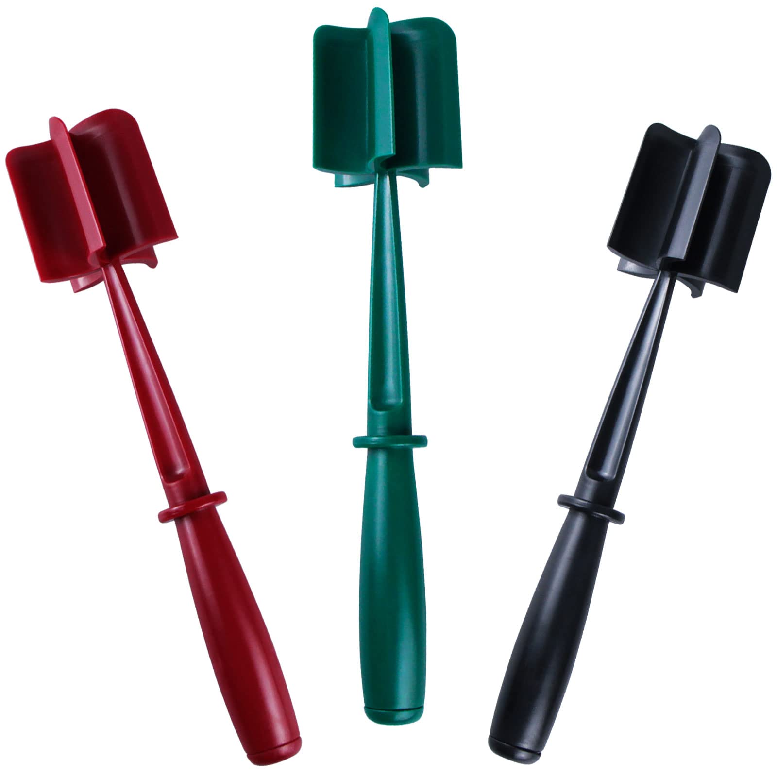 Tixill 3 Pack Multifunctional Heat Resistant Meat Masher ,Hamburger Chopper, Potato Masher,Ground Beef, Turkey And More,Kitchen