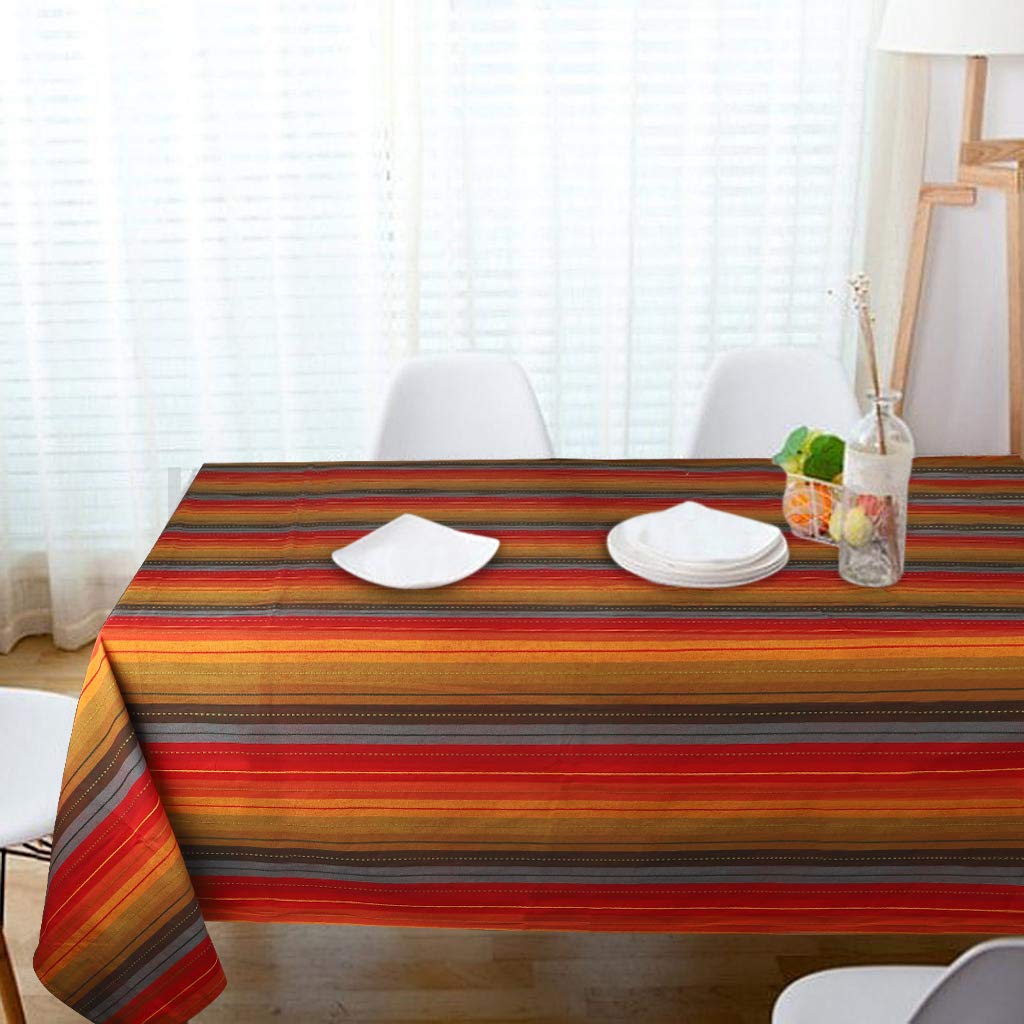 Urban Villa Tablecloth Cuisine Stripes Table Cloth Tabletop Cover Kitchen Dining Tablecloth 100% Cotton Great Parties Wedding Ho