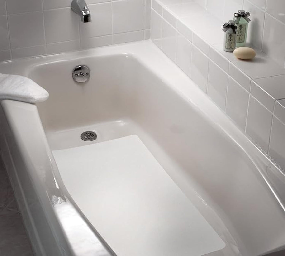 Peel And Stick Bathtub Mat, Hotel Non Slip Bathtub Mat 16'' X 34''