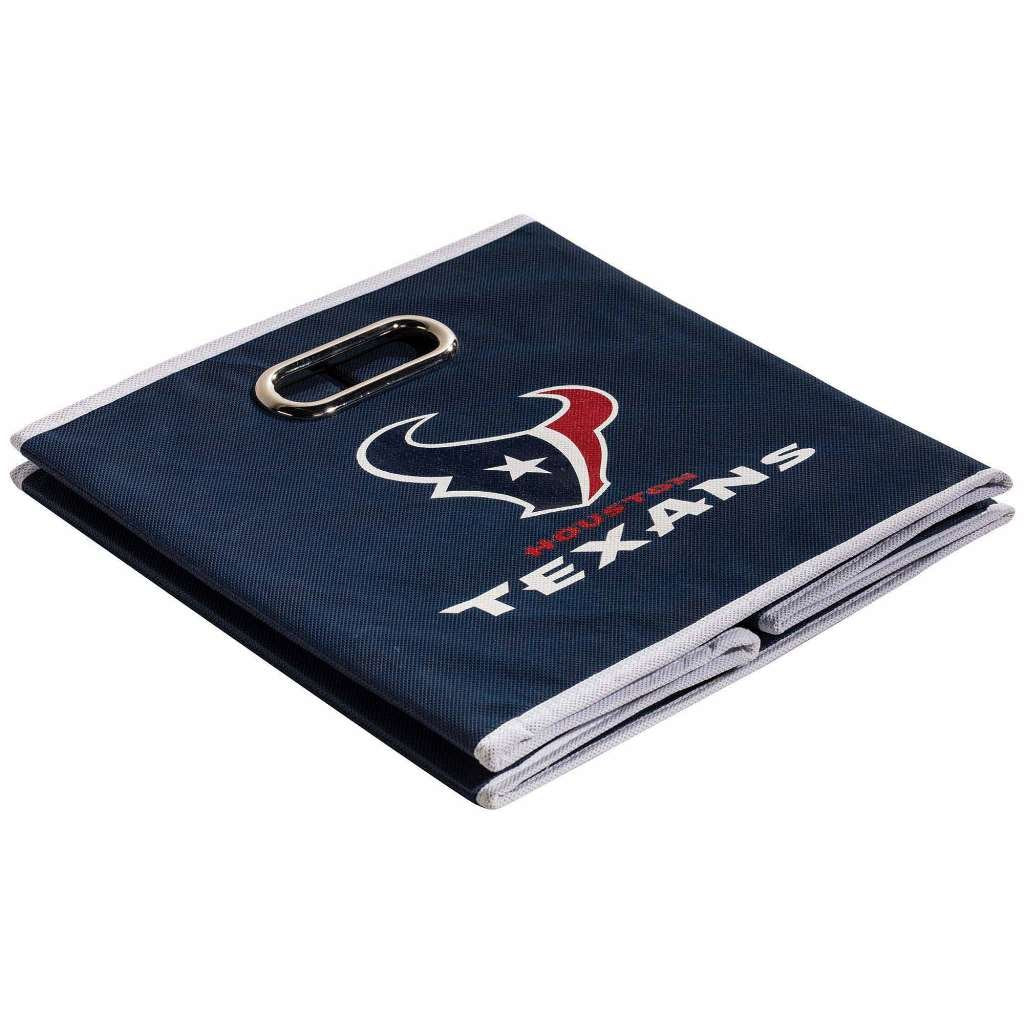 Franklin Sports Nfl Houston Texans Collapsible Storage Bin Nfl Folding Cube Storage Container Fits Bin Organizers Fabric Nfl Tea
