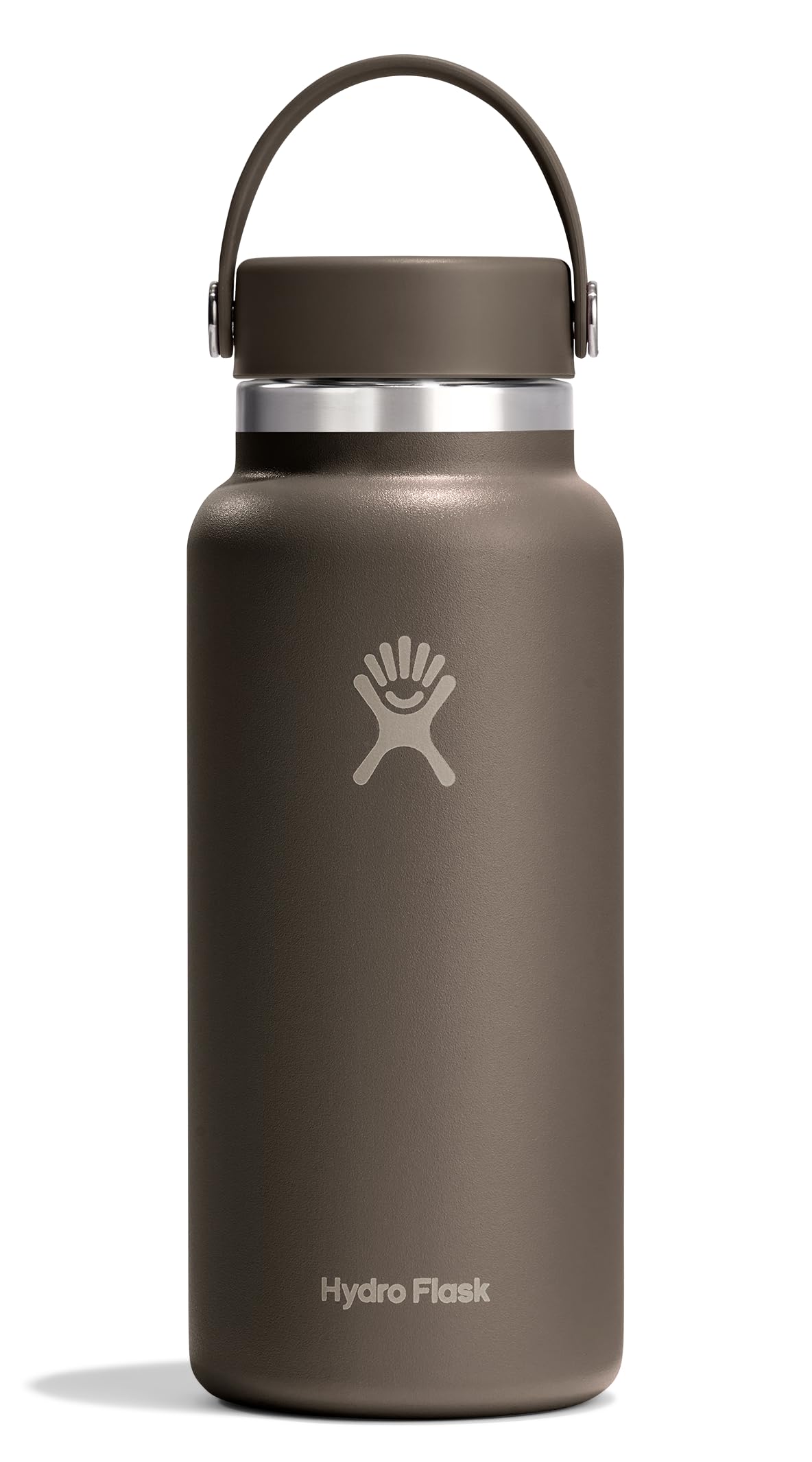 HYDRO FLASK Water Bottle - Insulated Stainless Steel - Wide Cap Lid, Non Spill, Leakproof 32 Oz Sandpiper