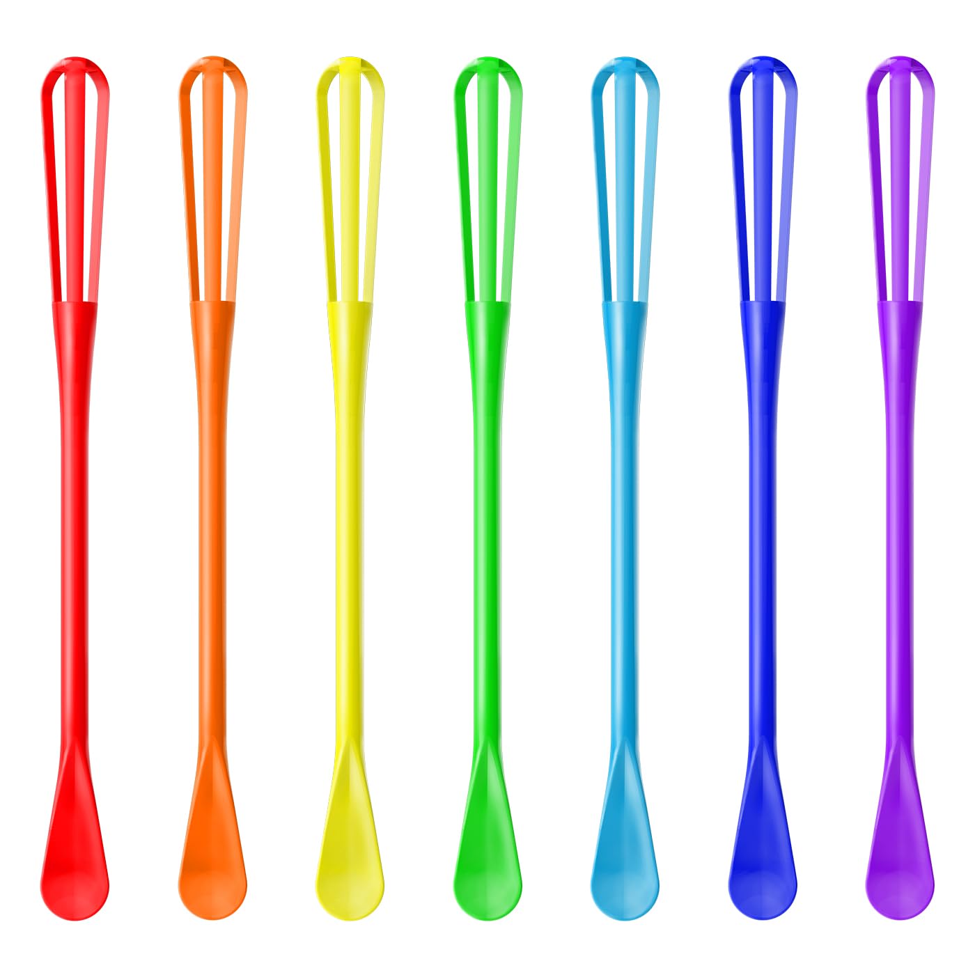 Oyv Colorful Mini Whisk, Mini Spoon, Multifunctional Small Whisks For Cooking, Tiny Whisk 7 Pieces, Mini Small Wisk, For Blendin