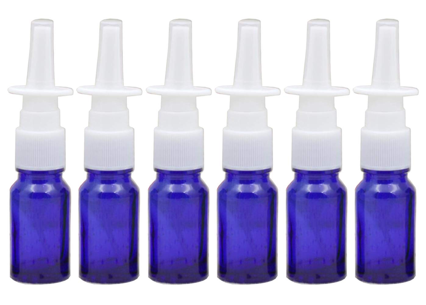 6Pcs 10Ml/0.34Oz Glass Nasal Bottles - Portable Empty Refillable Fine Mist Atomizers Cosmetic Makeup Perfume Storage Container V