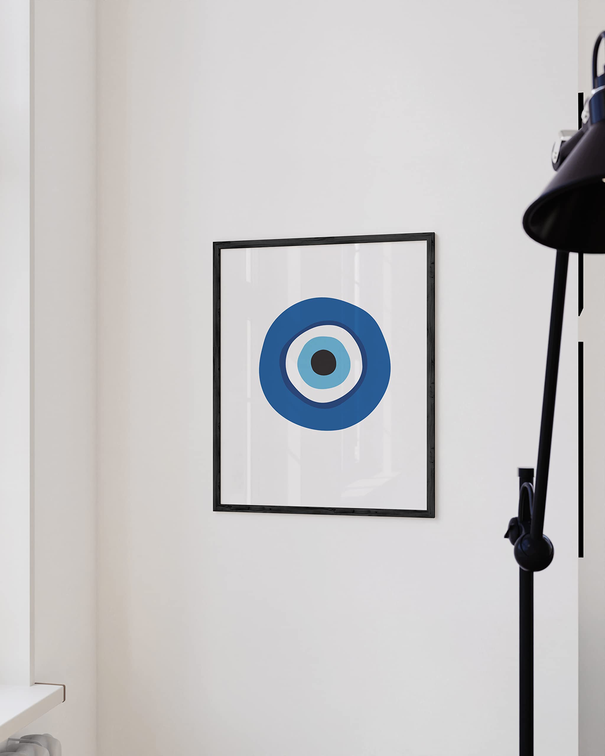 Haus And Hues Evil Eyes For Wall - Blue Posters For Room Aesthetic, Abstract Blue Art Posters And Prints, Eye Posters For Wall,