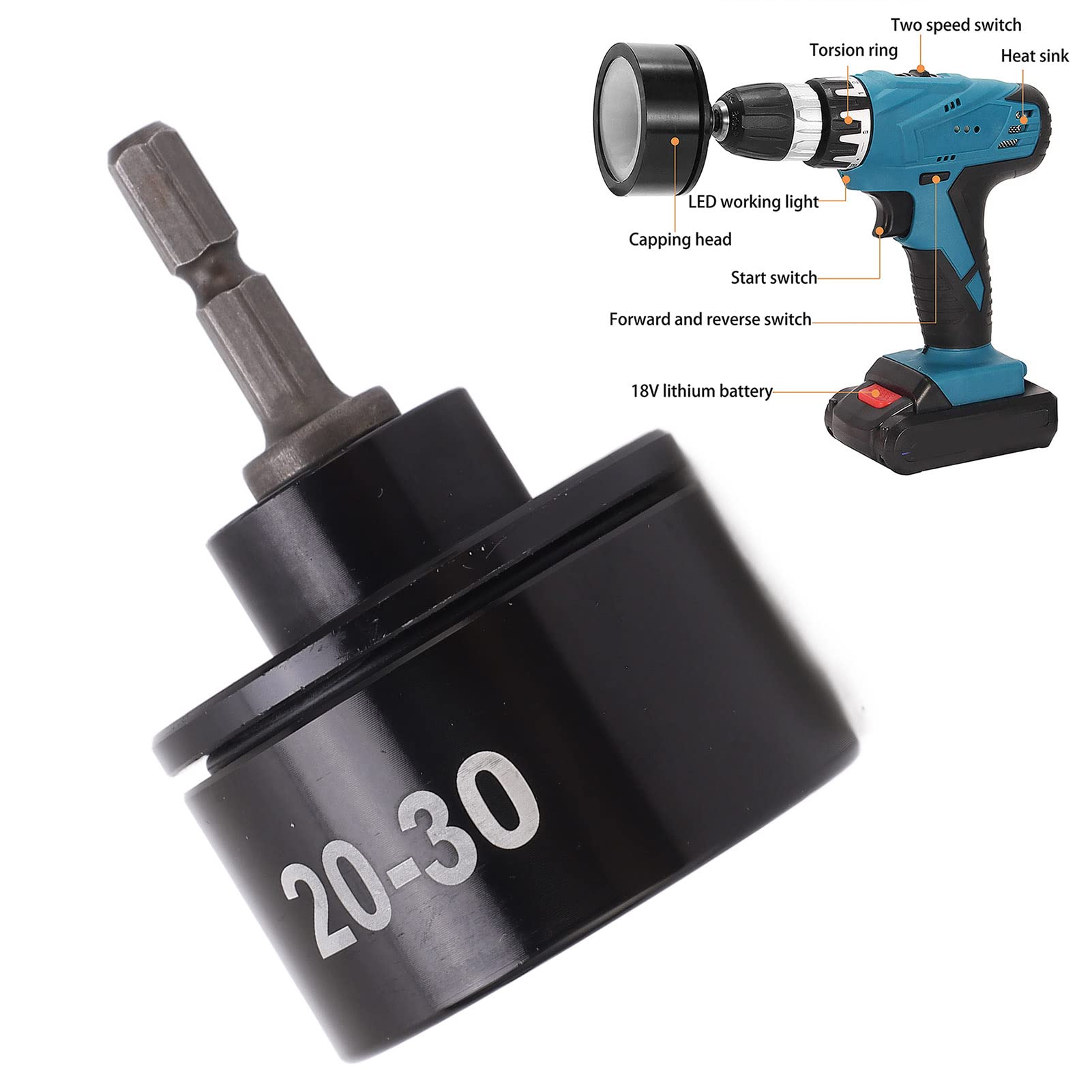 Diydeg Handheld Electric Cap Sealing Machine, Bottle Capper Capping Machine For 20-30Mm, Electric Bottle Capping Machine, Bottle